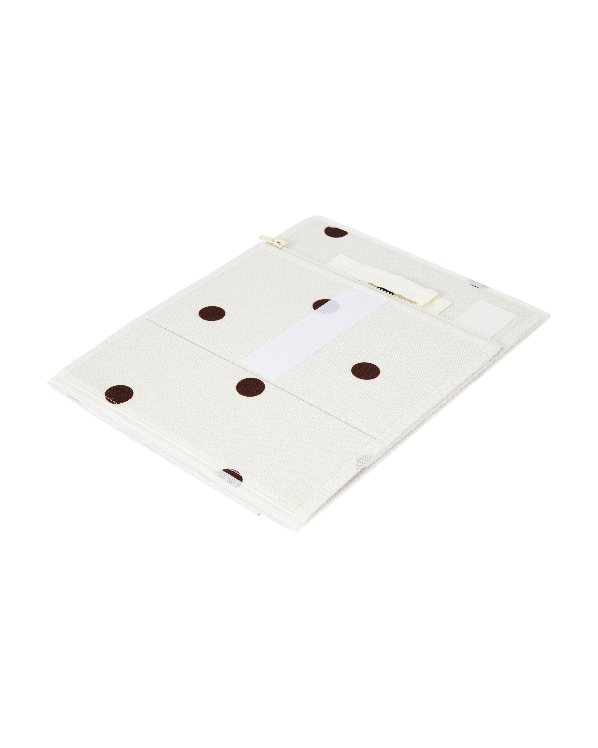 8 Linen Look Bed Box - Polka Dot, 8 of 10