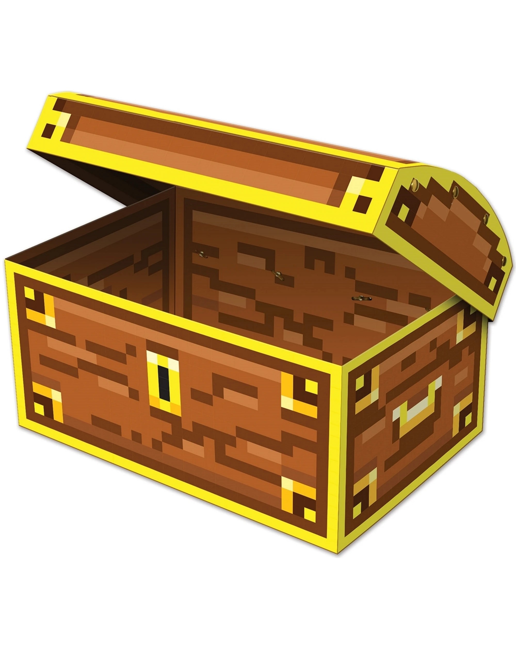 1 Beistle Cardboard 8-Bit Treasure Chest Decoration, 1 of 1