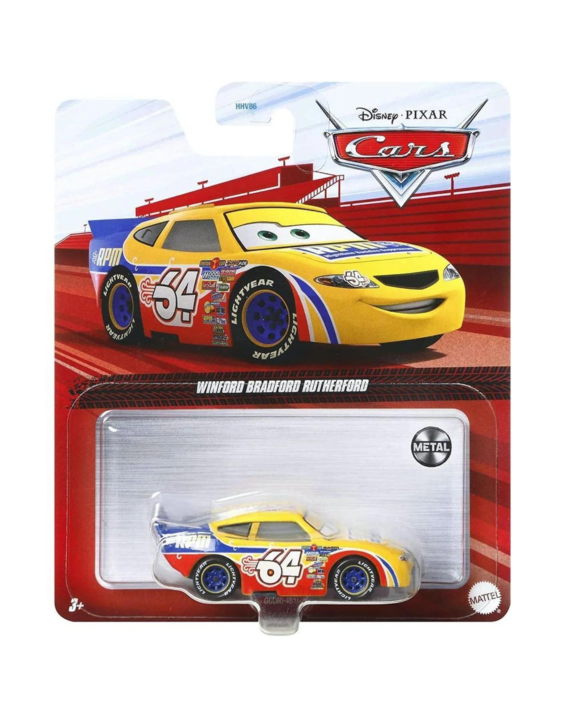 1 Disney Pixar Cars Winford Bradford Rutherford Diecast Car, 1 of 4