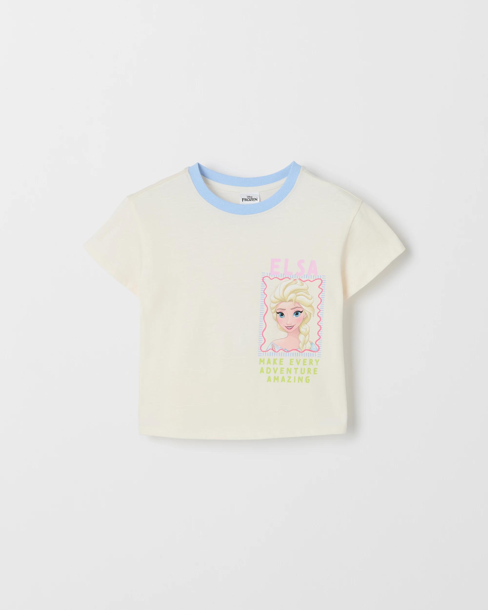 1 Disney Frozen Australian Cotton T-shirt FROZEN WHITE, 1 of 2