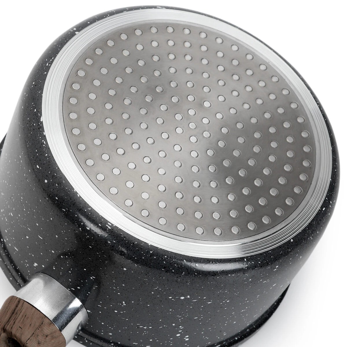 6 16cm Wood Look Handle Saucepan, 6 of 7