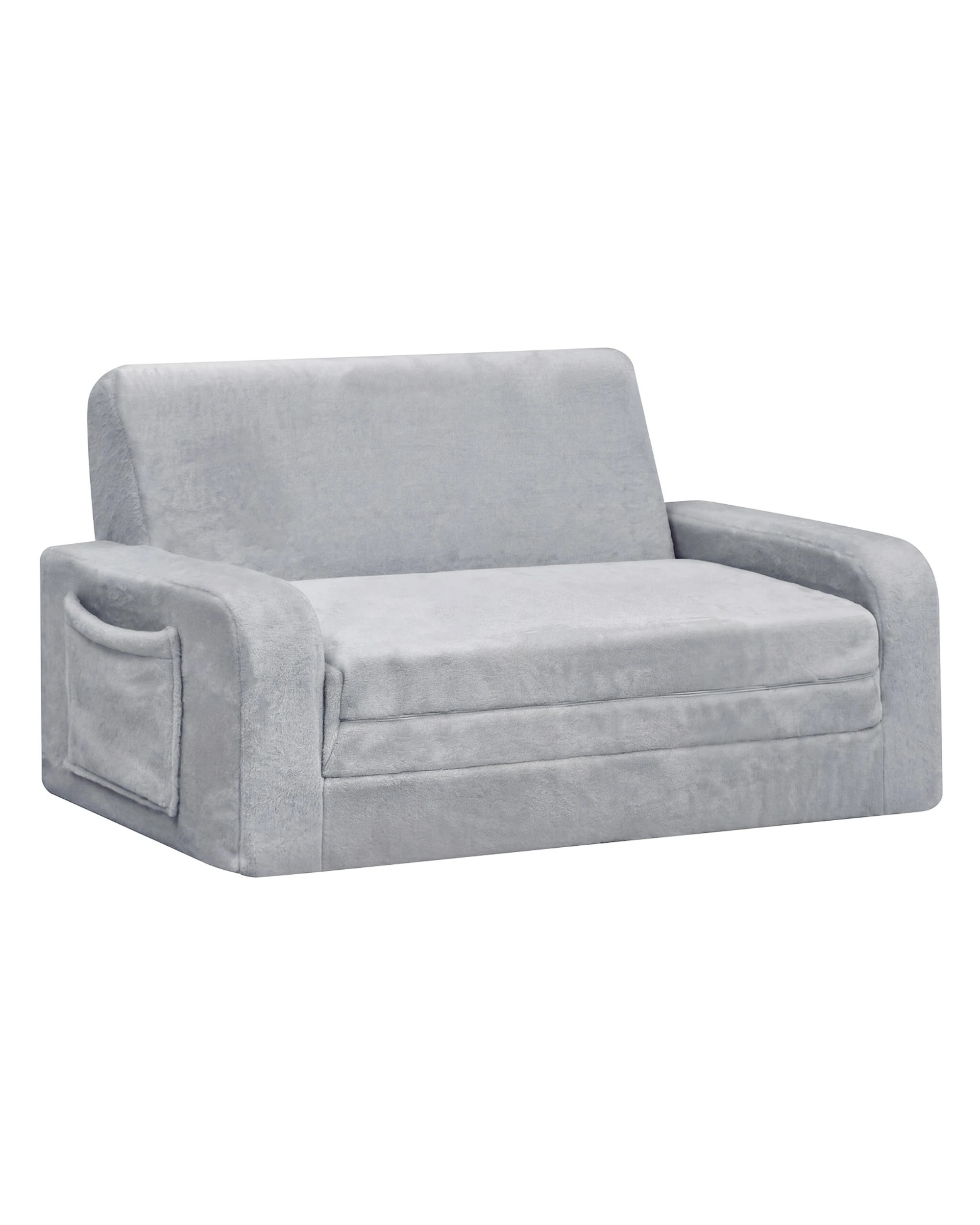 5 ADVWIN 3-in-1 Kids Loveseat Sofa Toddler Couch Chair & Lounger - Grey, 5 of 10