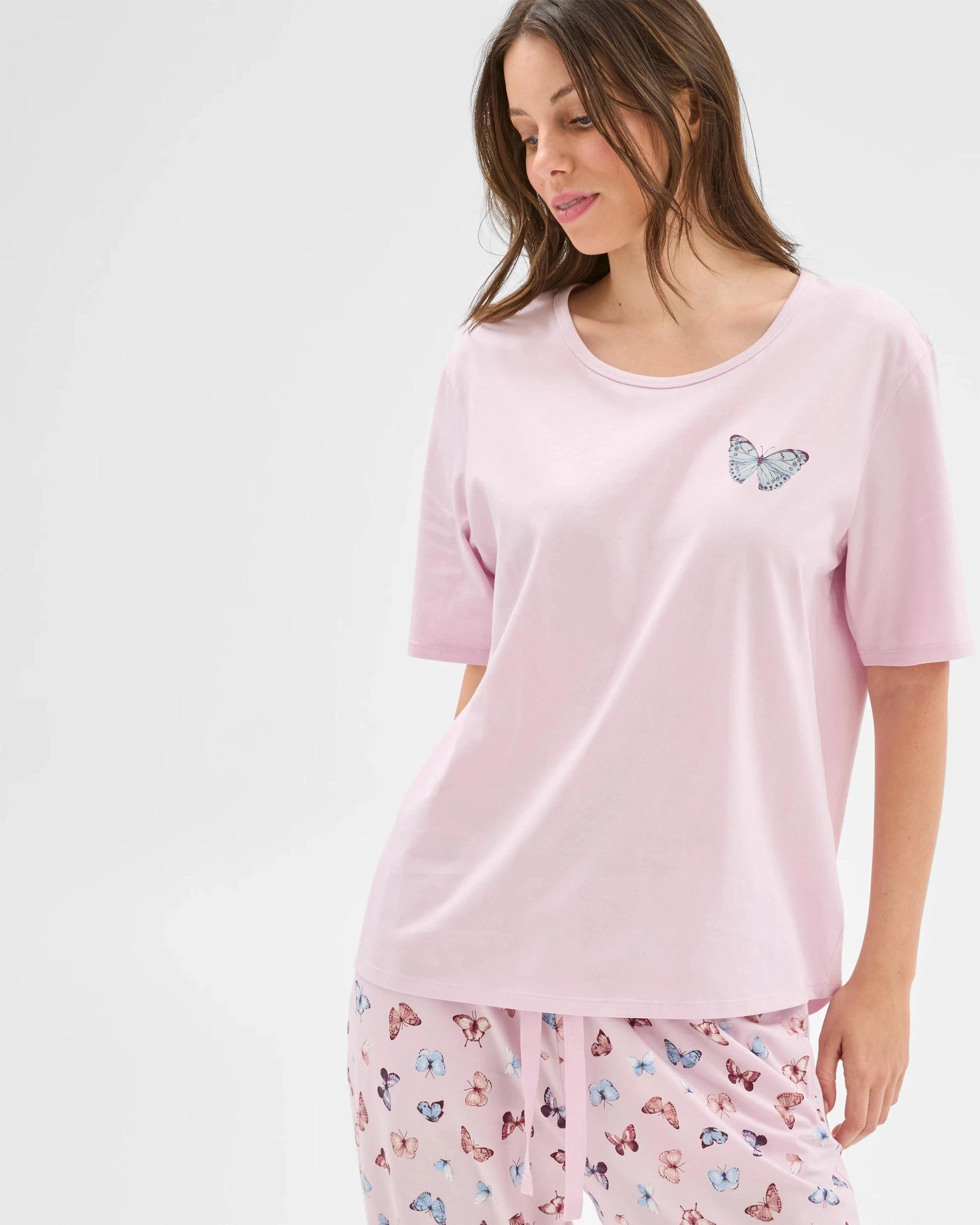 5 Target Woman Australian Cotton Printed Sleep Top BUTTERFLY, 5 of 6