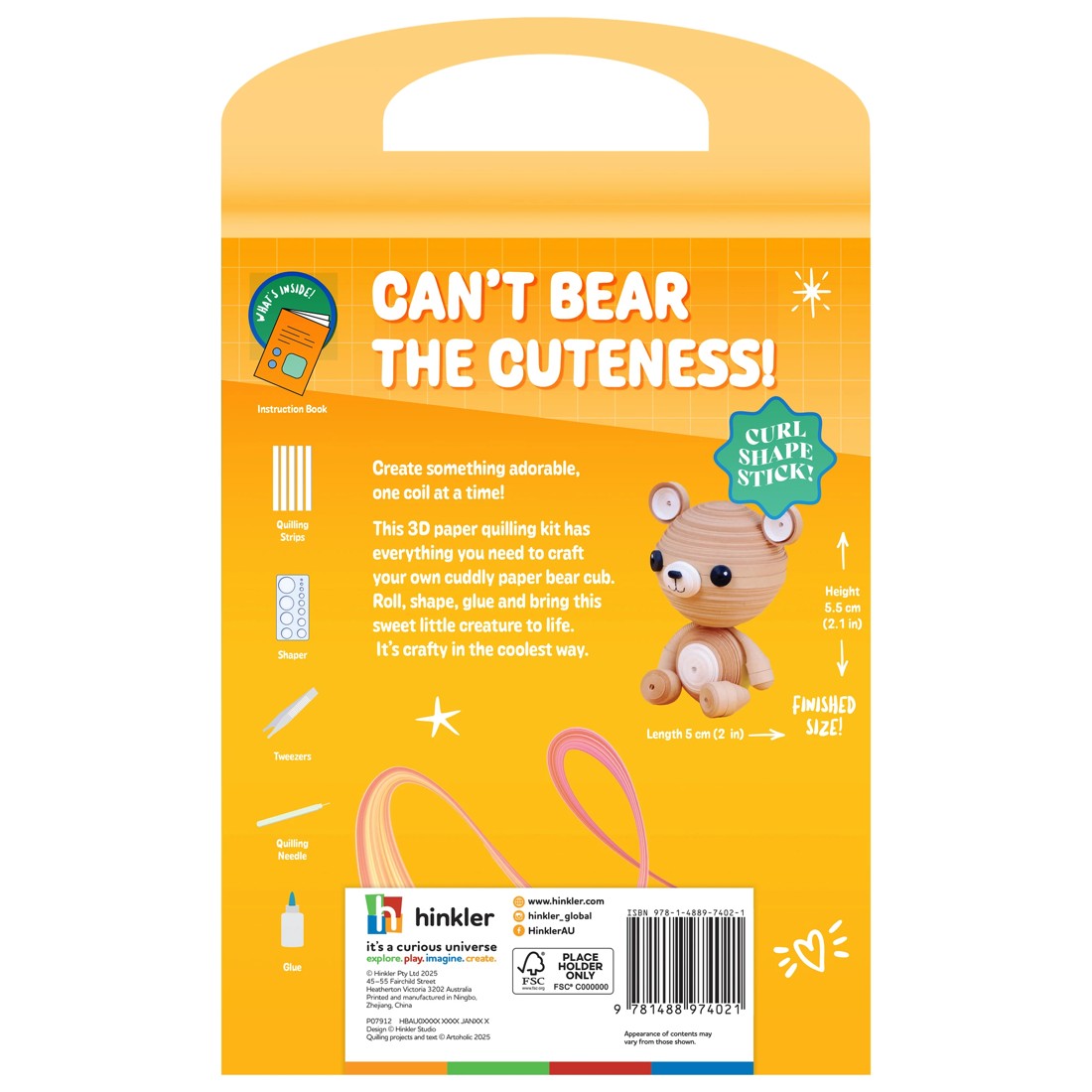 2 Oh My Craft! Paper Quilling Bella Bear, 2 of 5