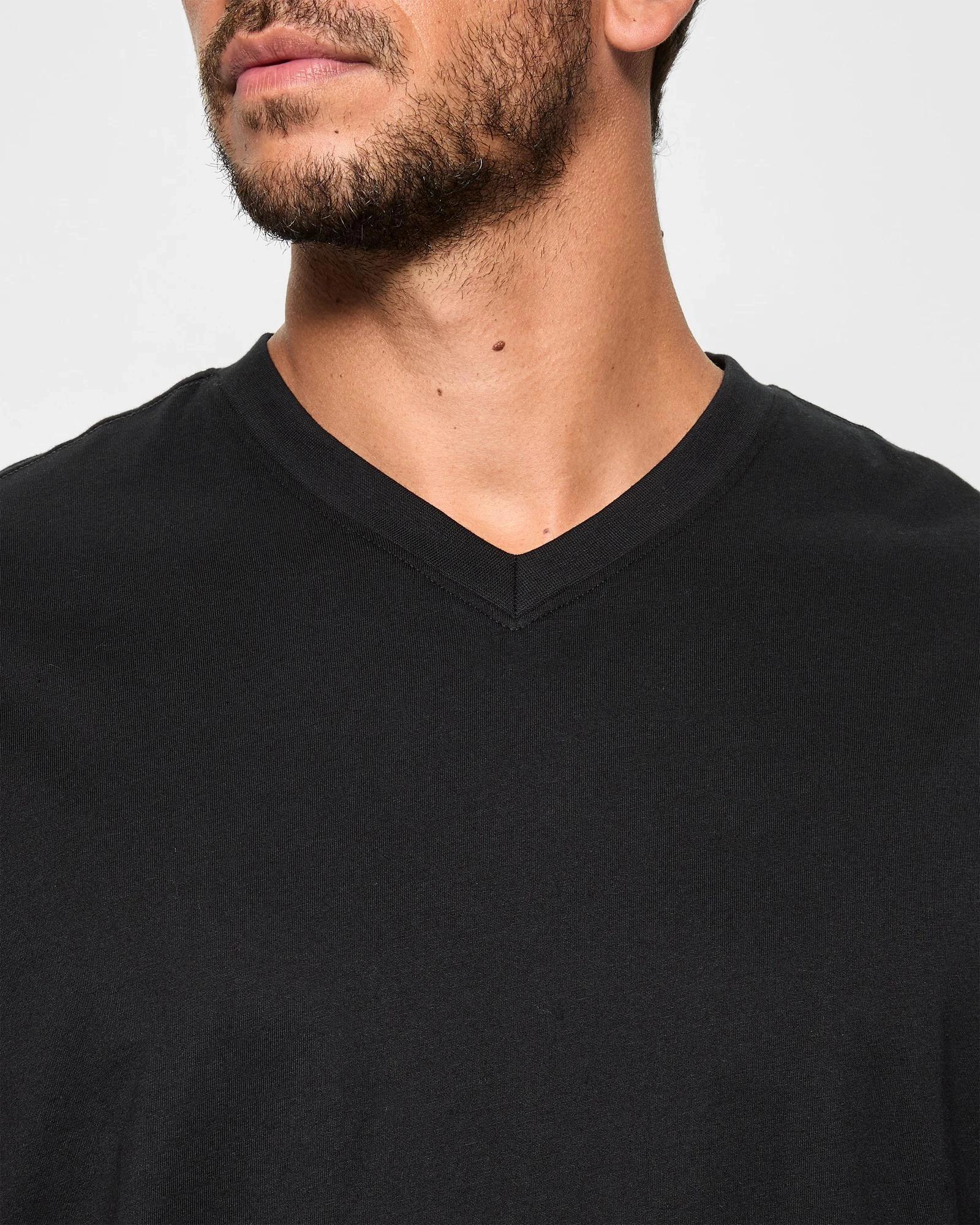5 Target Australian Cotton V-Neck T-Shirt BLACK, 5 of 5