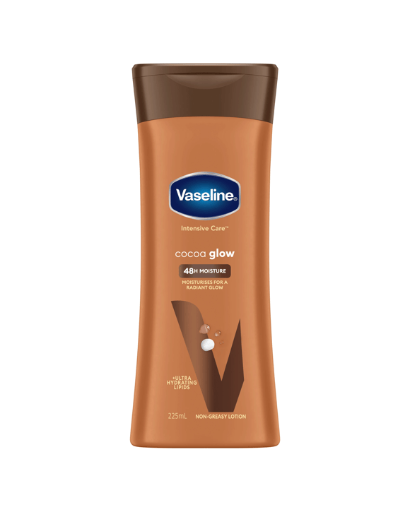 Vaseline Intensive Care Cocoa Glow 48H Moisture Body Lotion 225ml - Ultra Hydrating Lipids