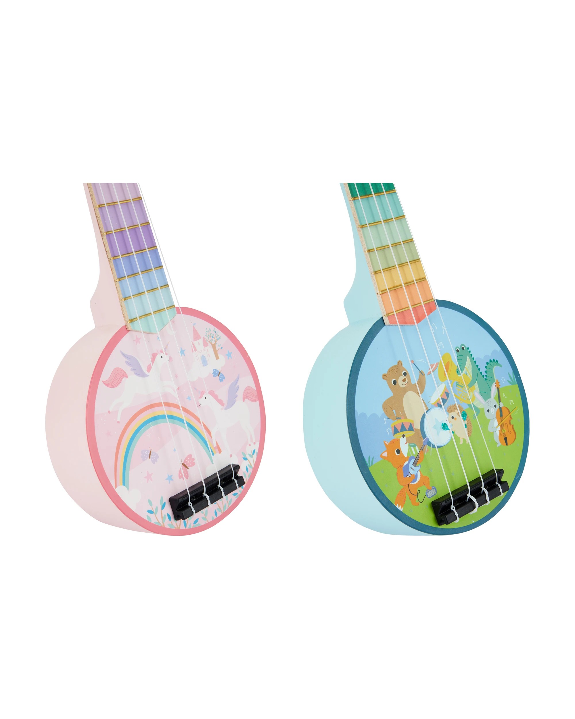 4 Wooden Banjo - Assorted, 4 of 6