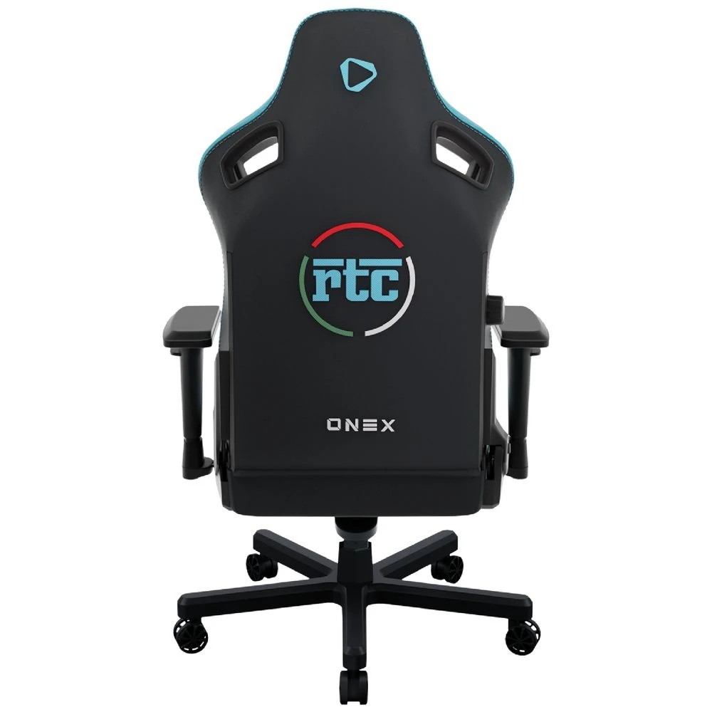3 ONEX RTC Giant Alcantara Gaming Chair Blue Gaming Chairs, 3 of 10