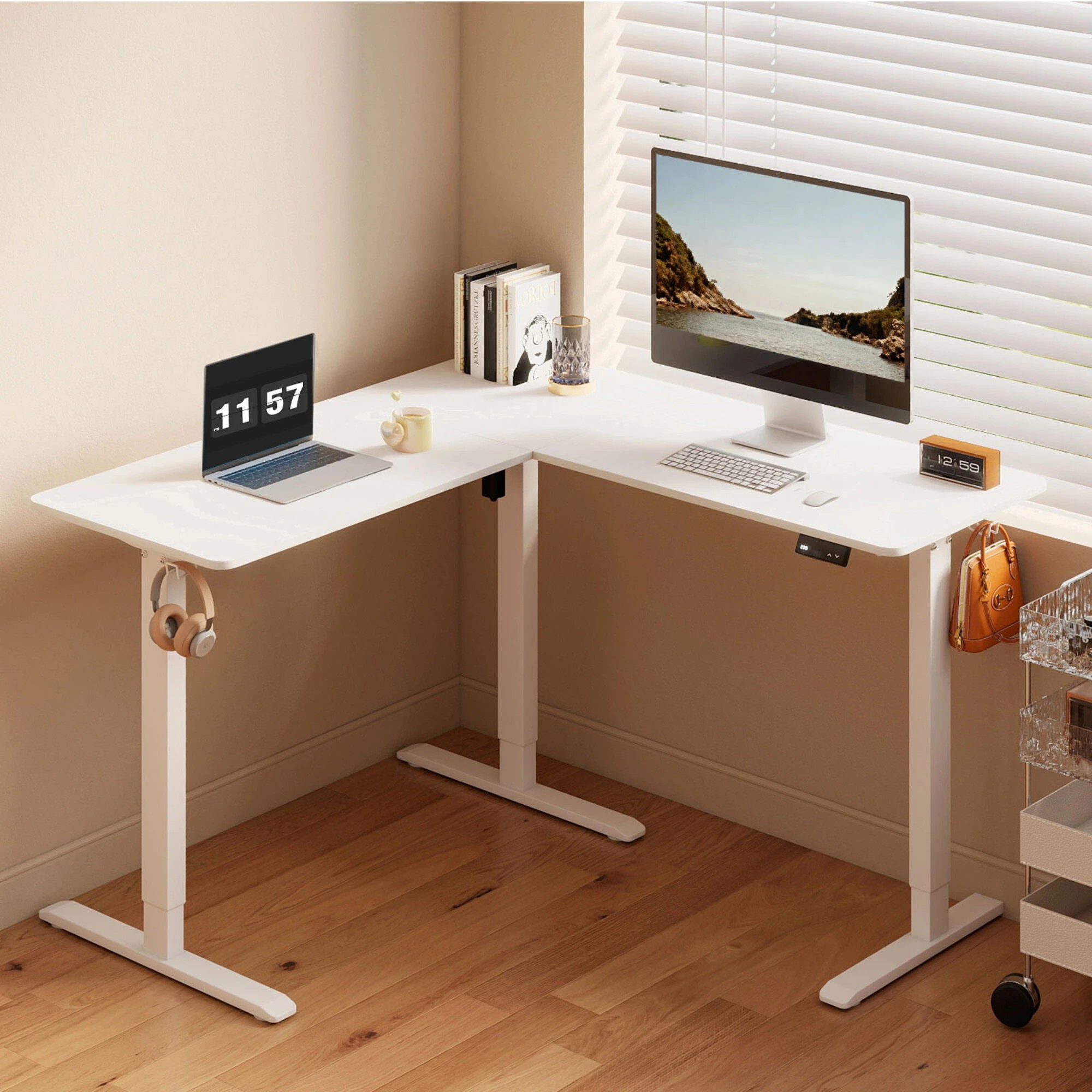 8 Levede Electric Standing Desk - White, 8 of 9