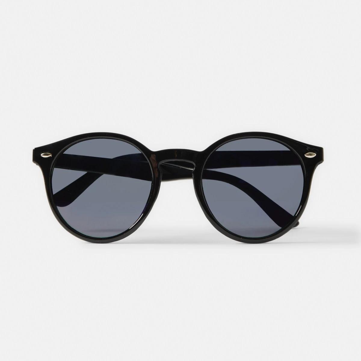 2 Kids Round Sunglasses - Black Black, 2 of 4