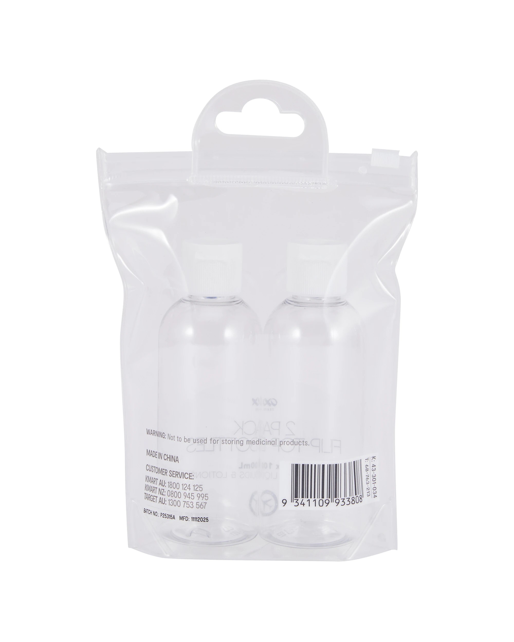 4 2 Pack Travel Solutions Flip Top Bottles, 4 of 4