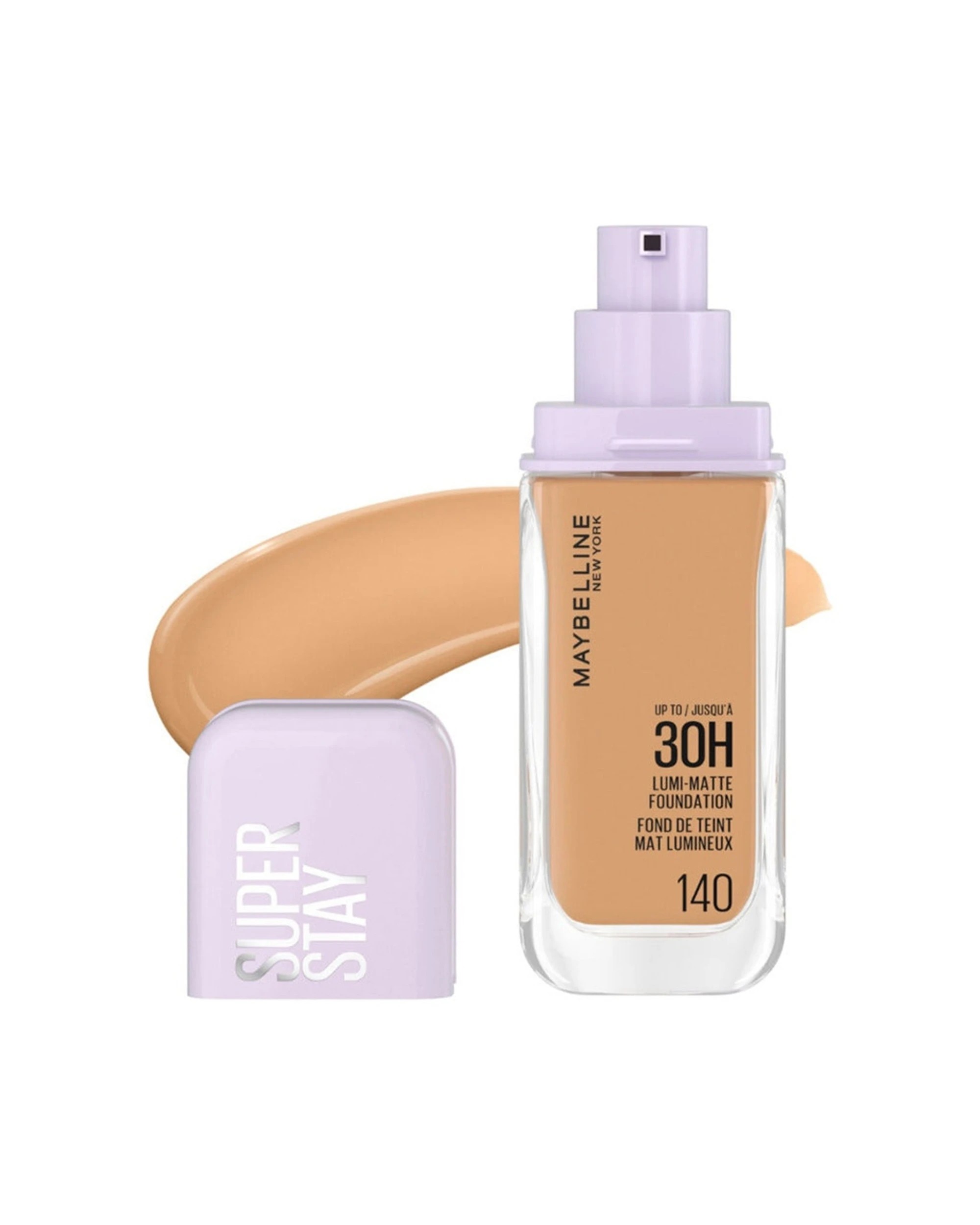2 Maybelline Superstay Lumi Long Wearing 30hr Matte Foundation 140 - Natural, 2 of 2
