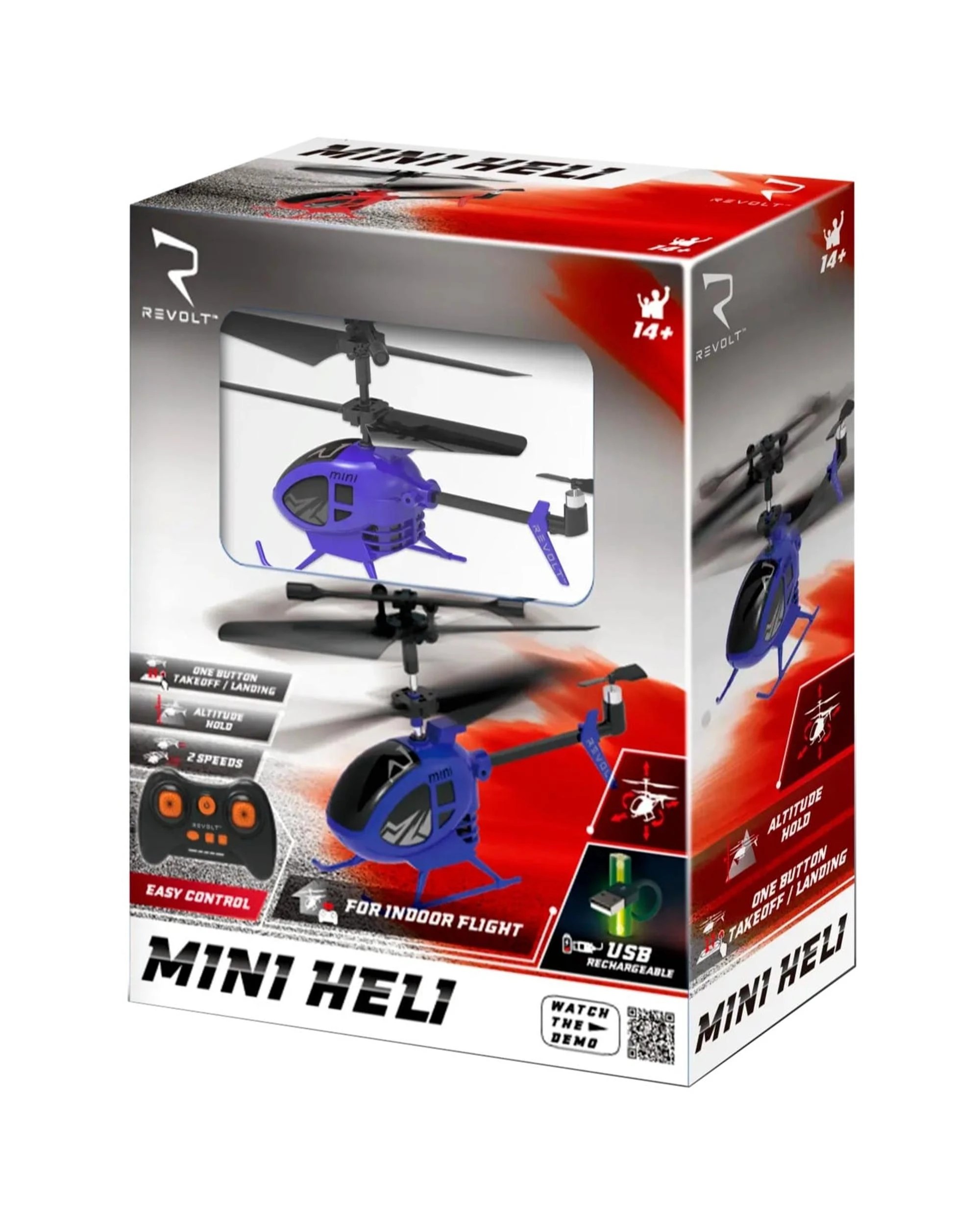 6 Revolt RC Mini Heli Radio Control Helicopter Assortment, 6 of 6