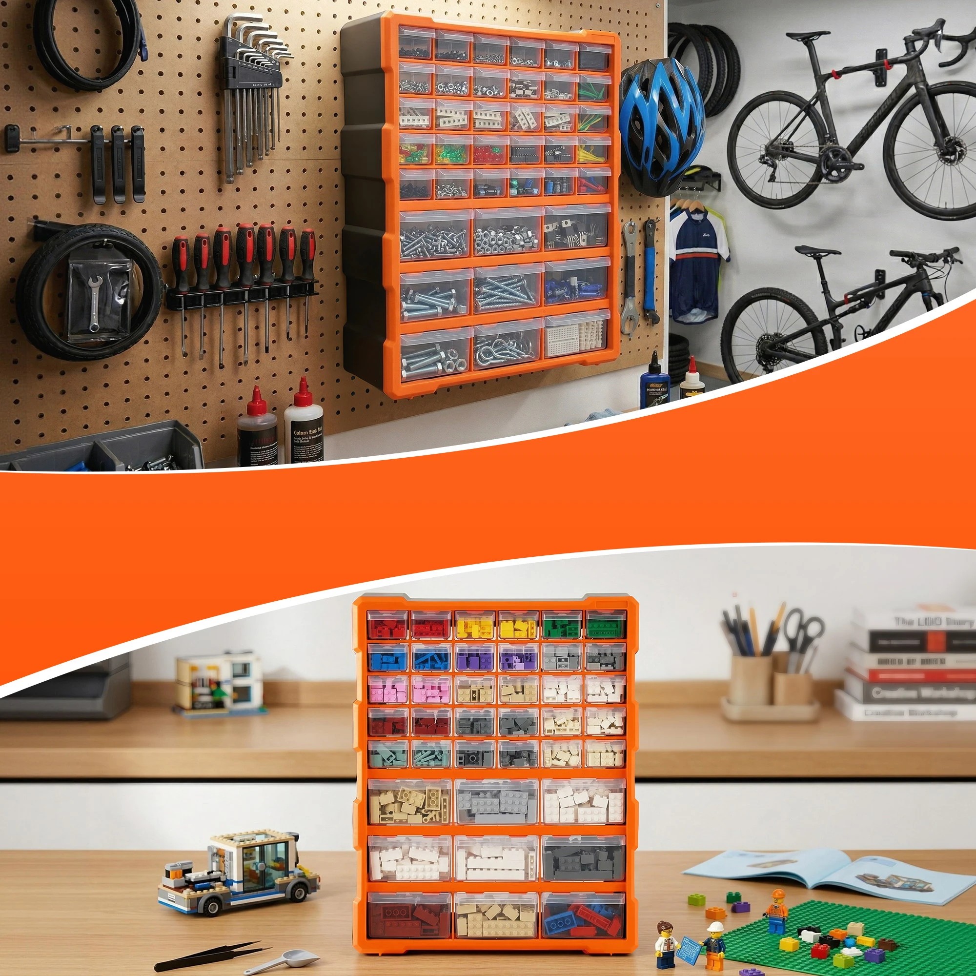 6 Giantz 39-Drawer Tool Storage Cabinet Anti-Drop Hardware Organizer - Multi, 6 of 9
