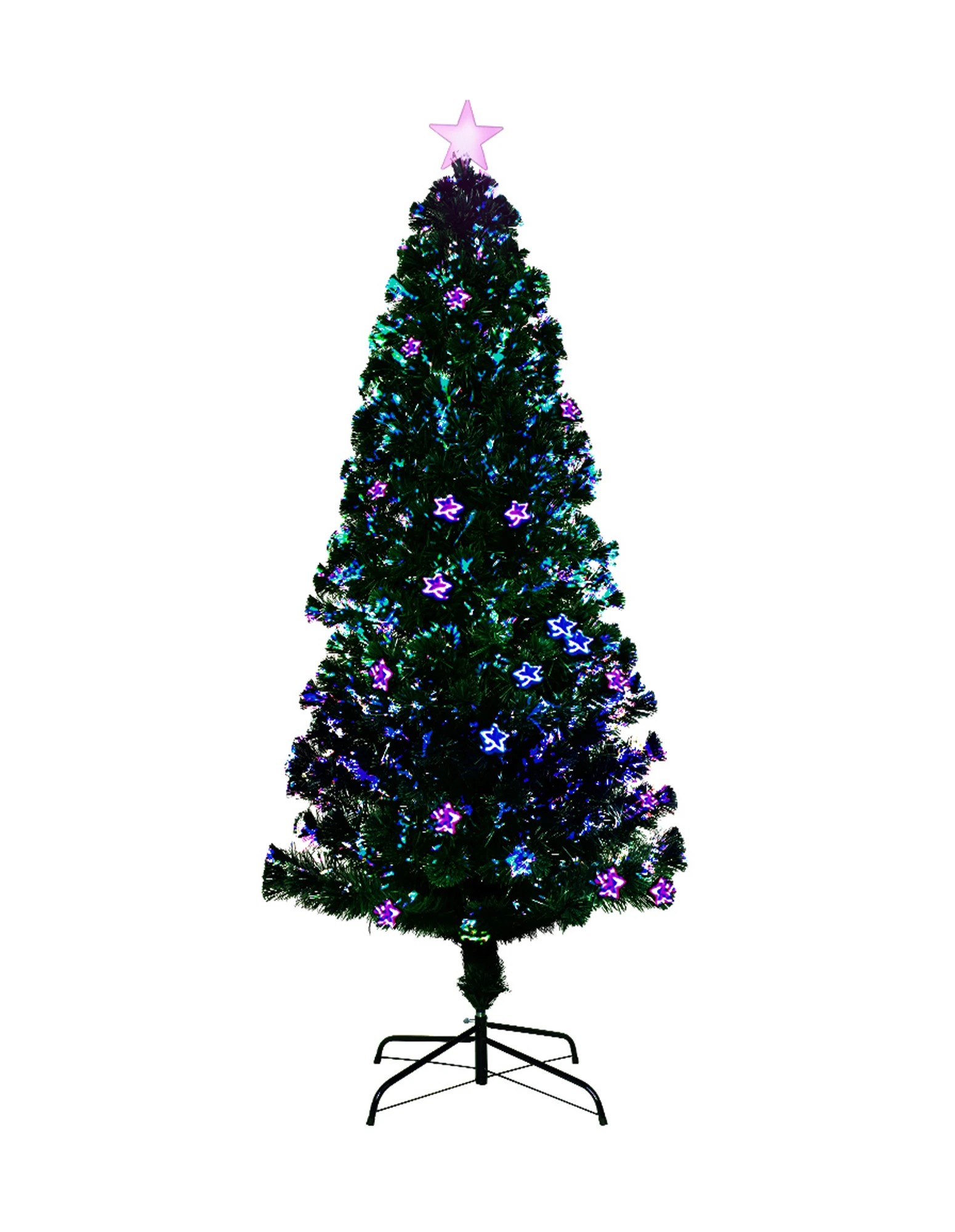 1 Jingle Jollys 1.8m Christmas Tree Optic Fibre LED Xmas tree - Green, 1 of 10