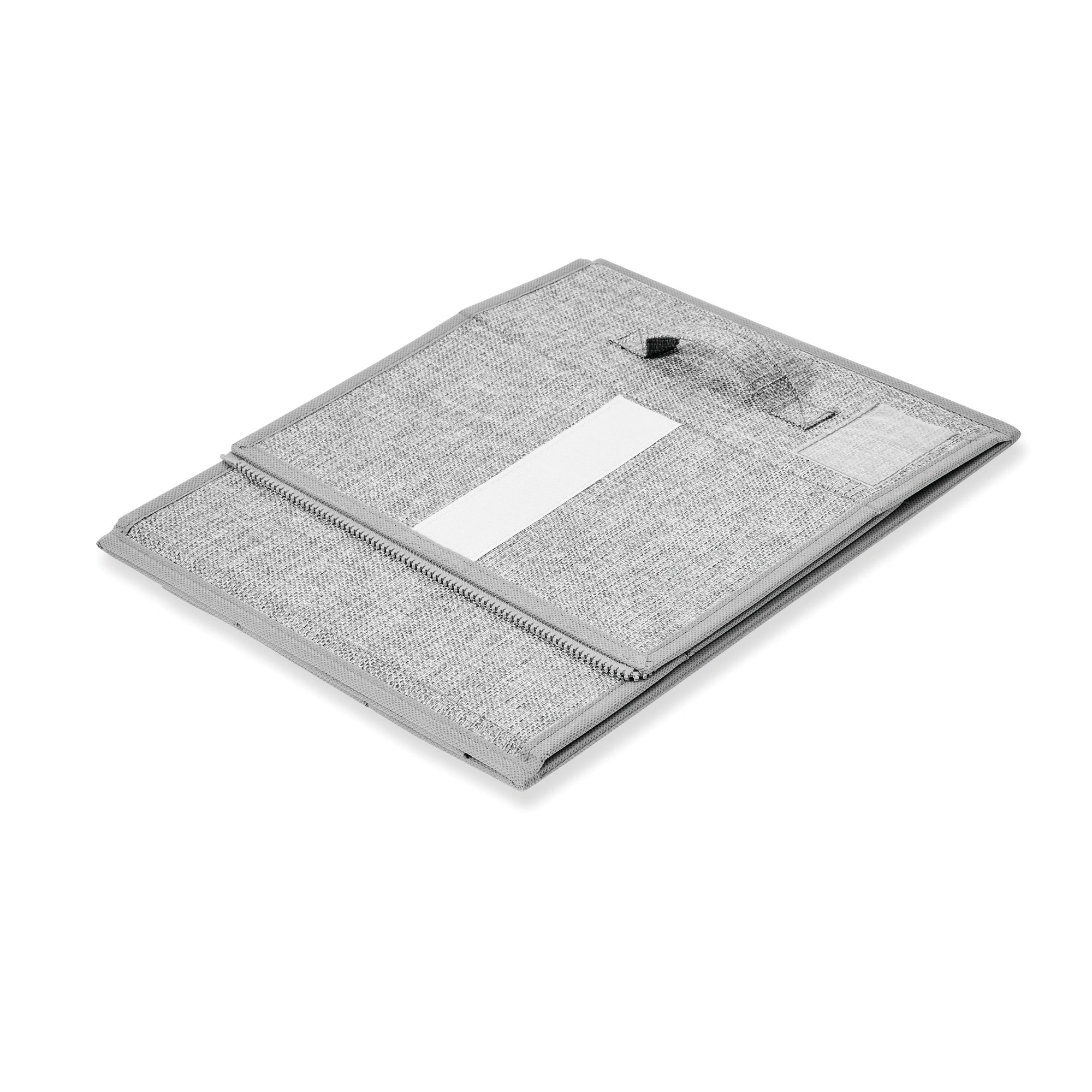 8 Linen Look Bed Linen Box - Charcoal, 8 of 11