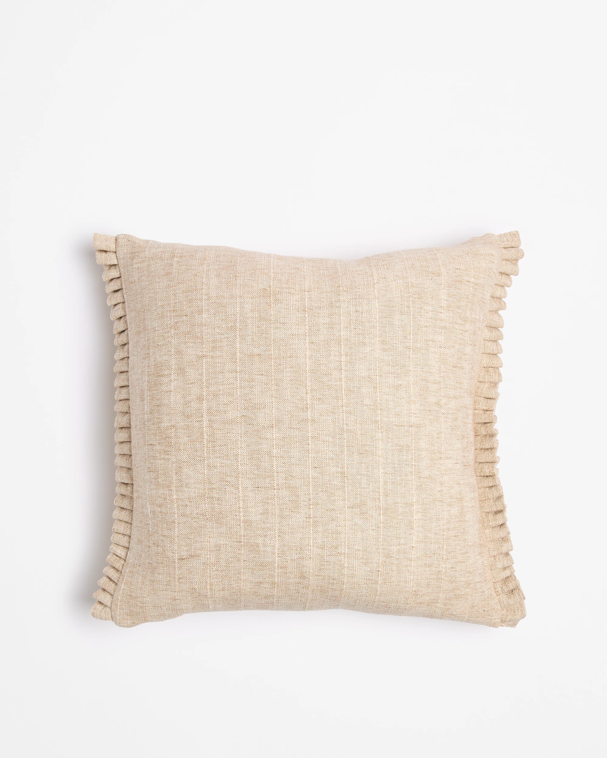 1 Target Jayde Pleated Cushion - Natural, 1 of 2