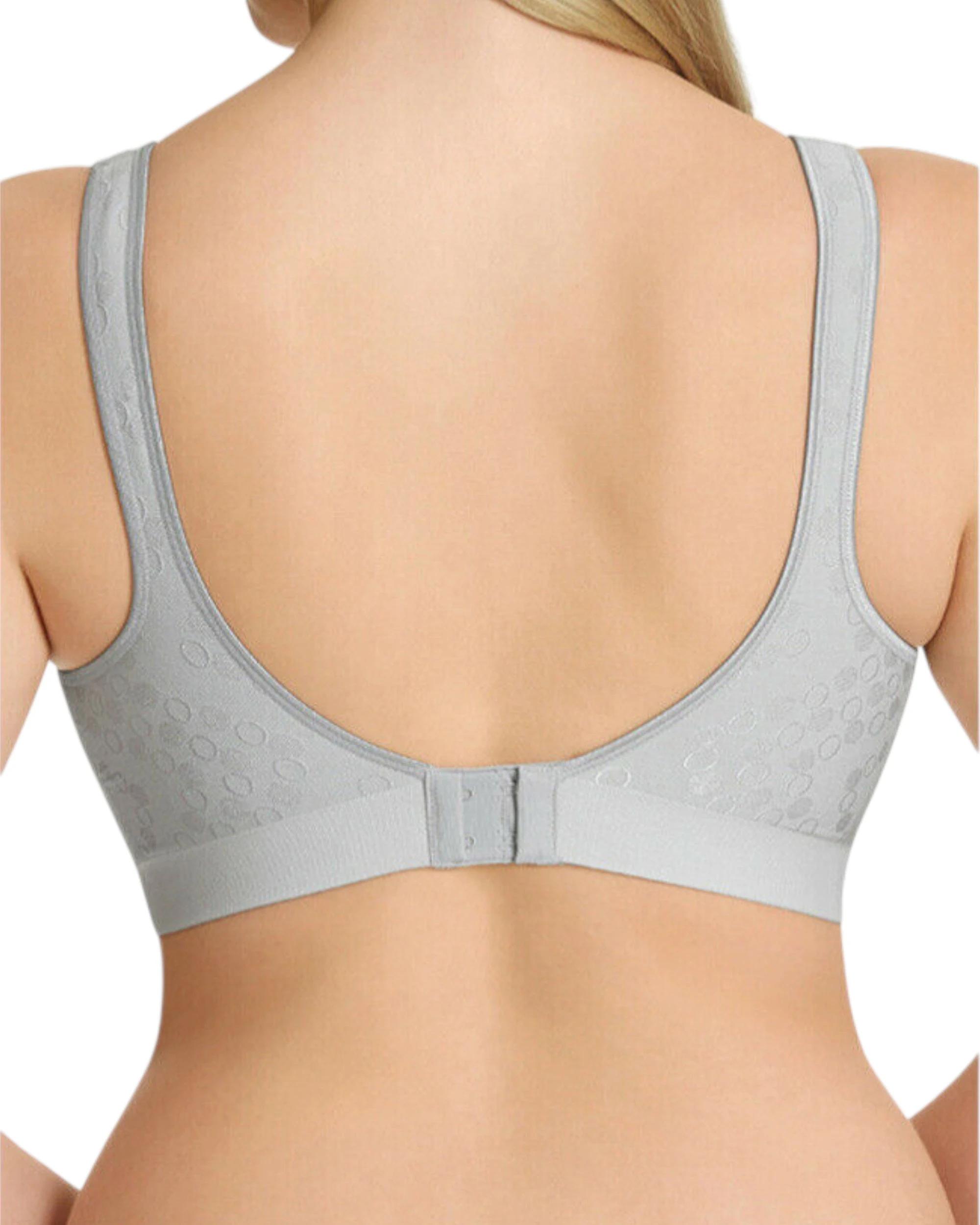 2 Playtex Comfort Revolution Contour Wirefree Bra Crystal Grey GREY, 2 of 2