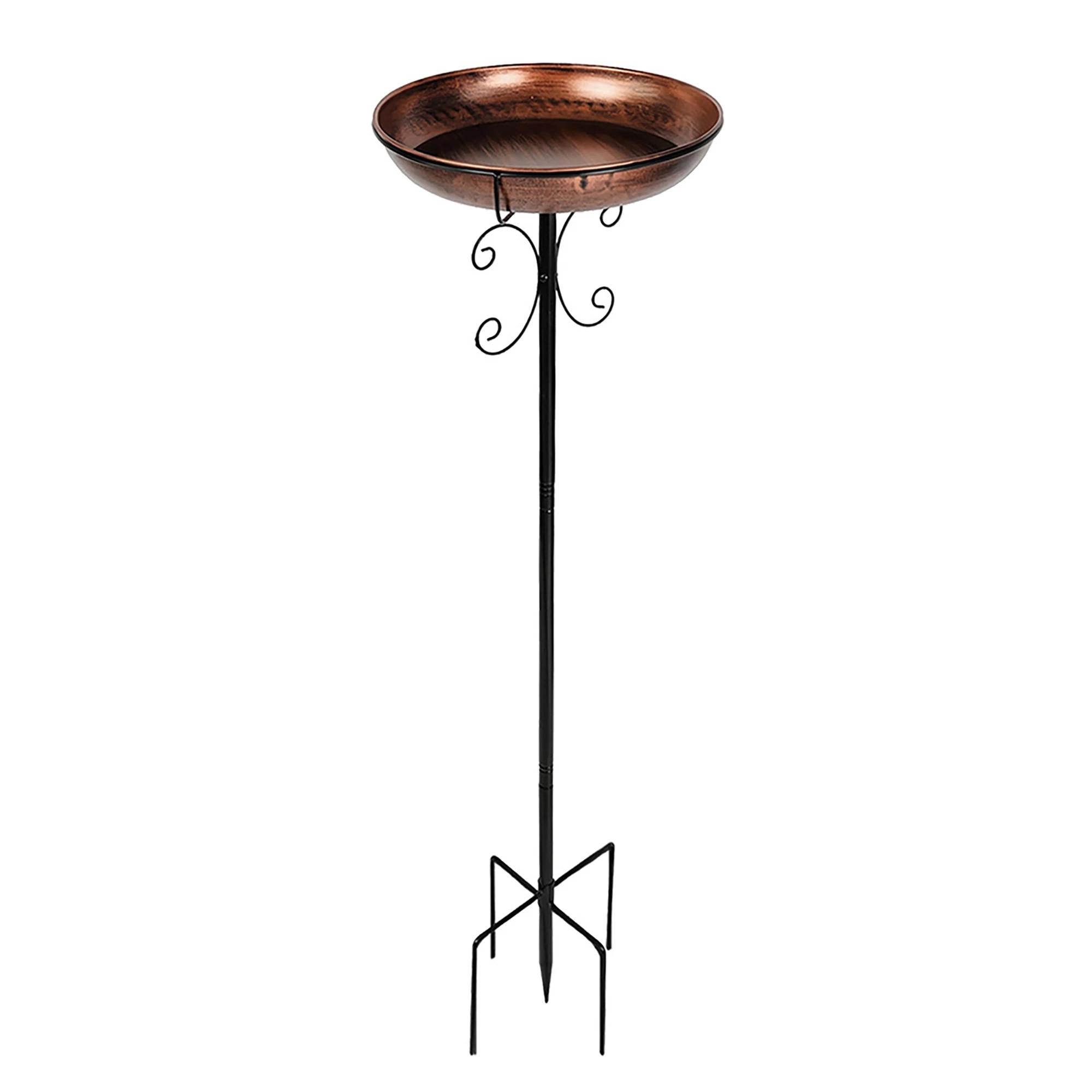 1 Toque Metal Bird Baths Feeder Bronze, 1 of 5