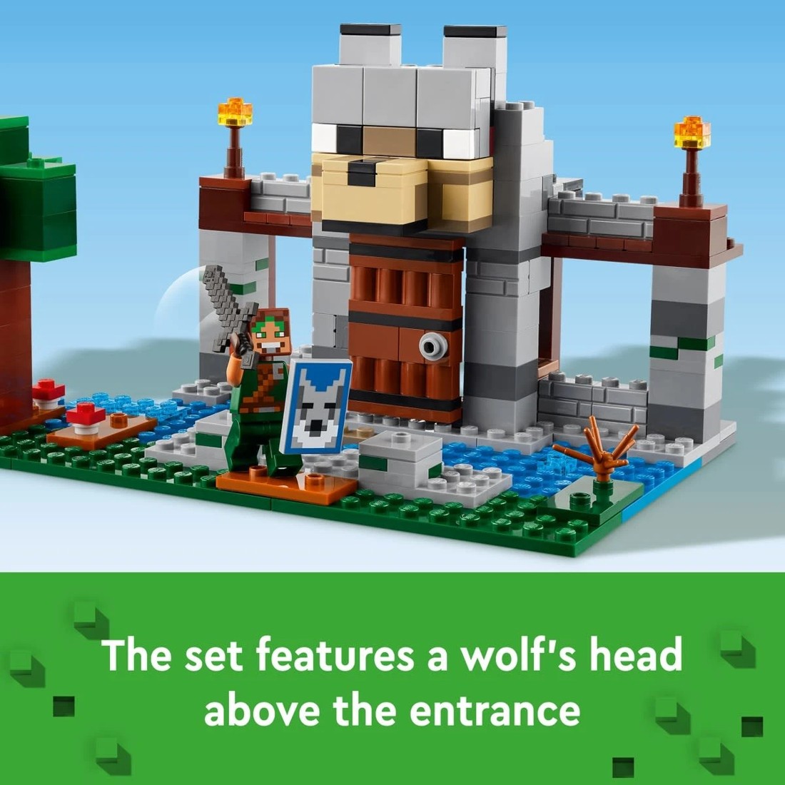 5 LEGO Minecraft The Wolf Stronghold Fortress Playset 21261, 5 of 11