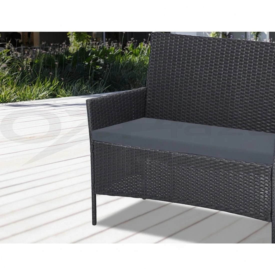 4 Gardeon 4 Seater Outdoor Sofa Set Wicker Setting Table Chair Furniture Dark - Grey, 4 of 6