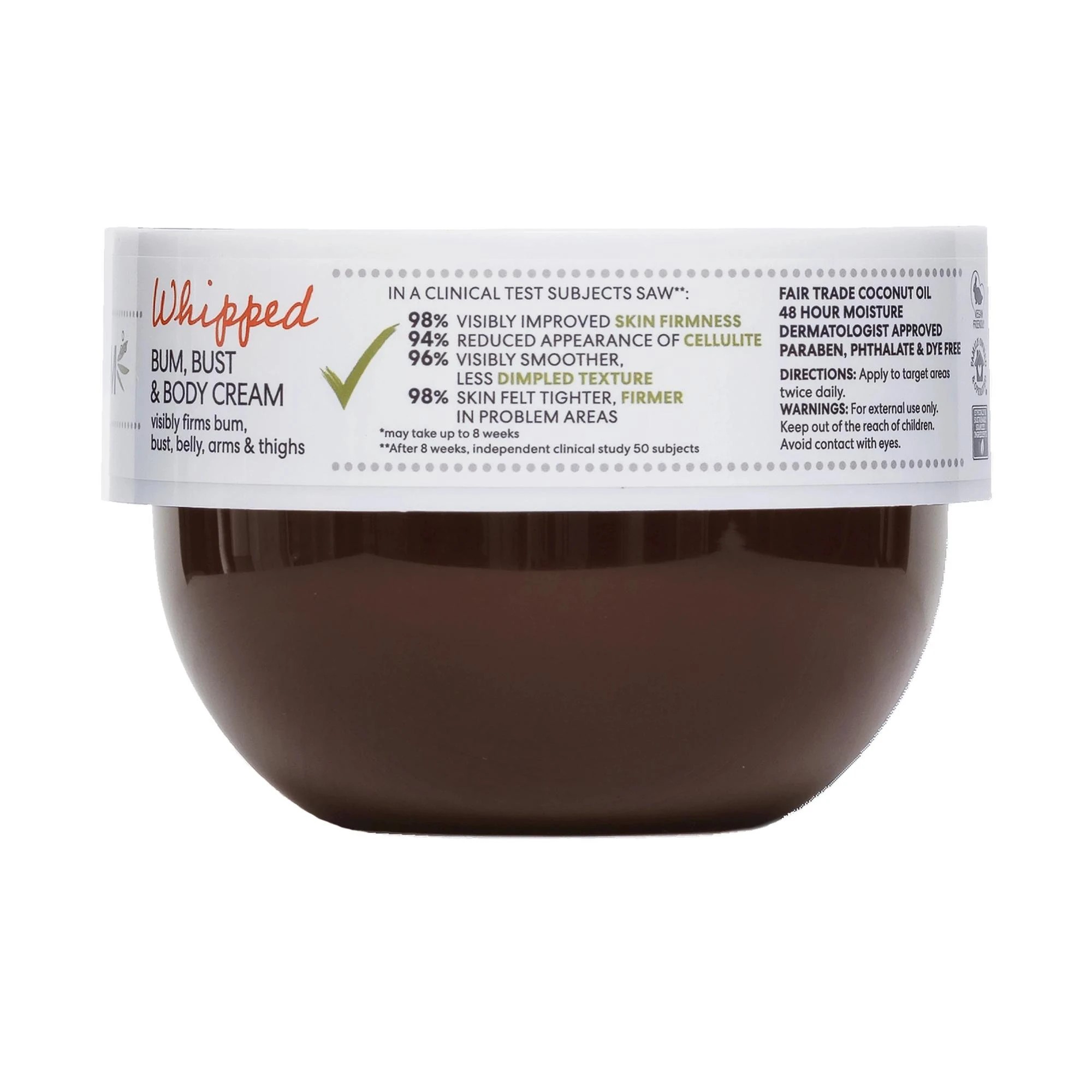 2 Palmers Coconut Oil Formula Brazilian Coco Whipped Bum, Bust and Body Cream 250g - Vitamin E - Brown, 2 of 8