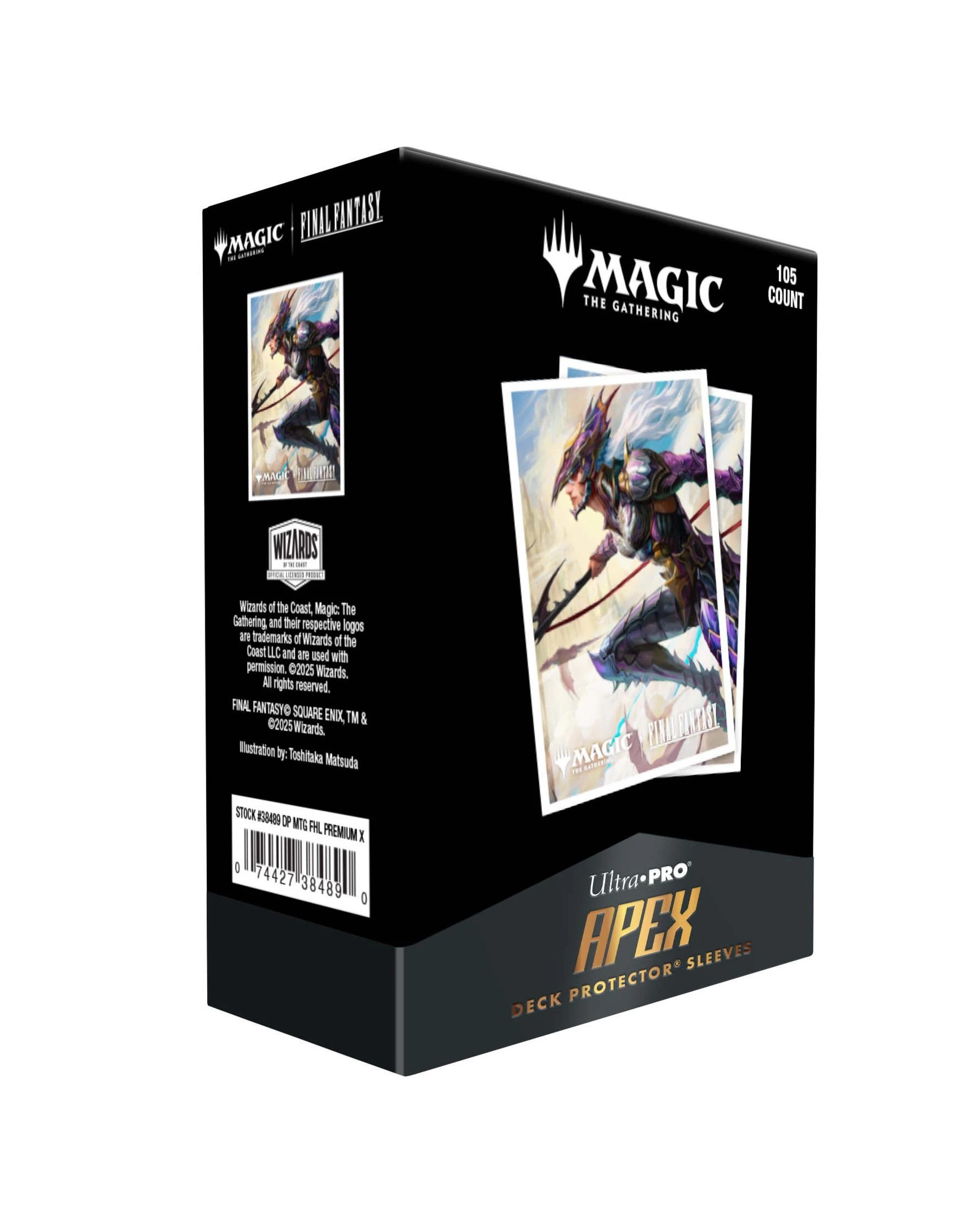 1 Ultra Pro Magic the Gathering Final Fantasy Kain, Traitorous Dragoon Apex Deck Protector Sleeves - 105 Pack, 1 of 1