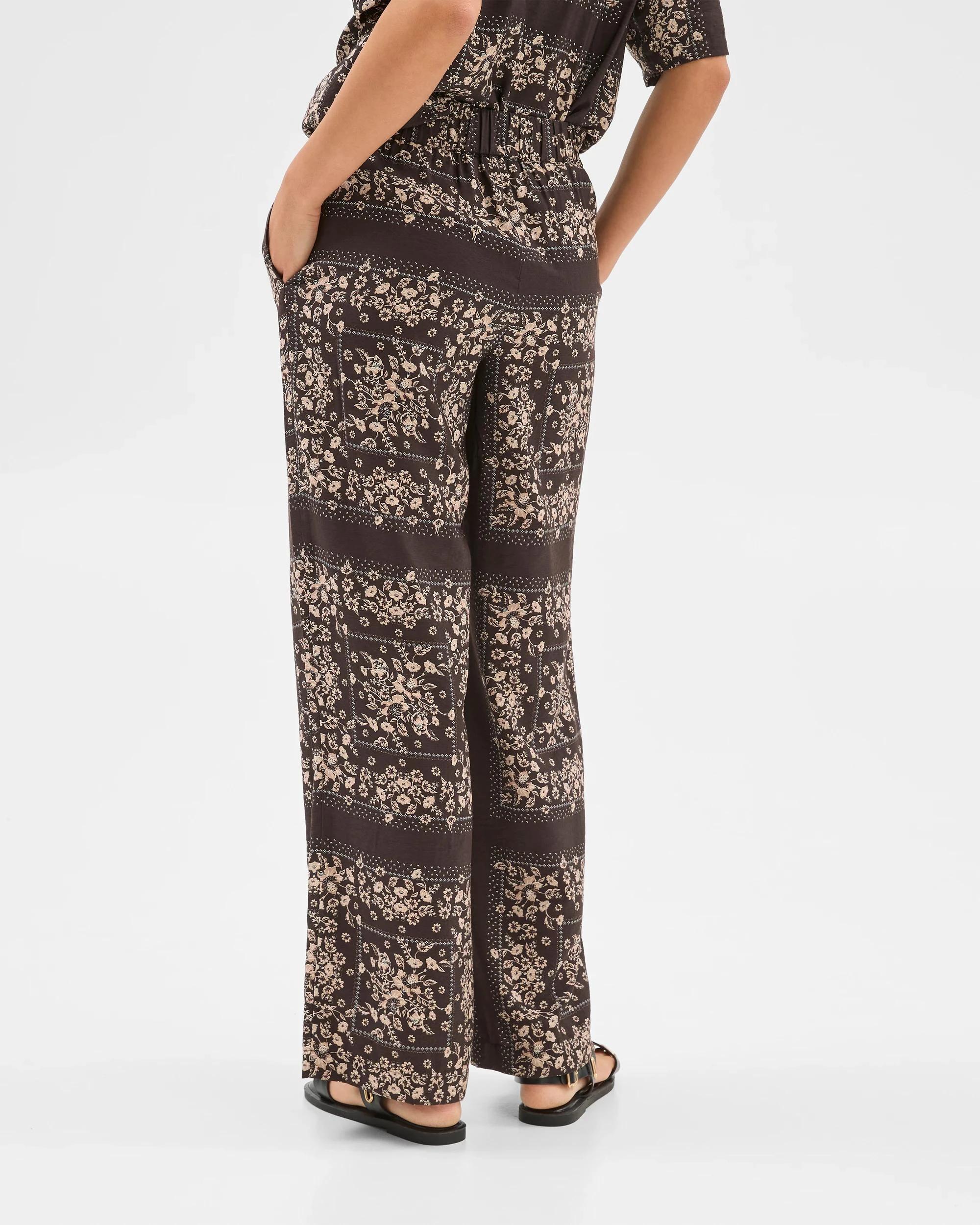 5 Printed Elasticated Pants - Lily Loves SCARF PRINT, 5 of 7