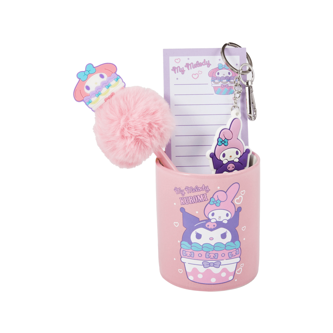 2 Kuromi and My Melody Desktop Stationery Set, 2 of 7