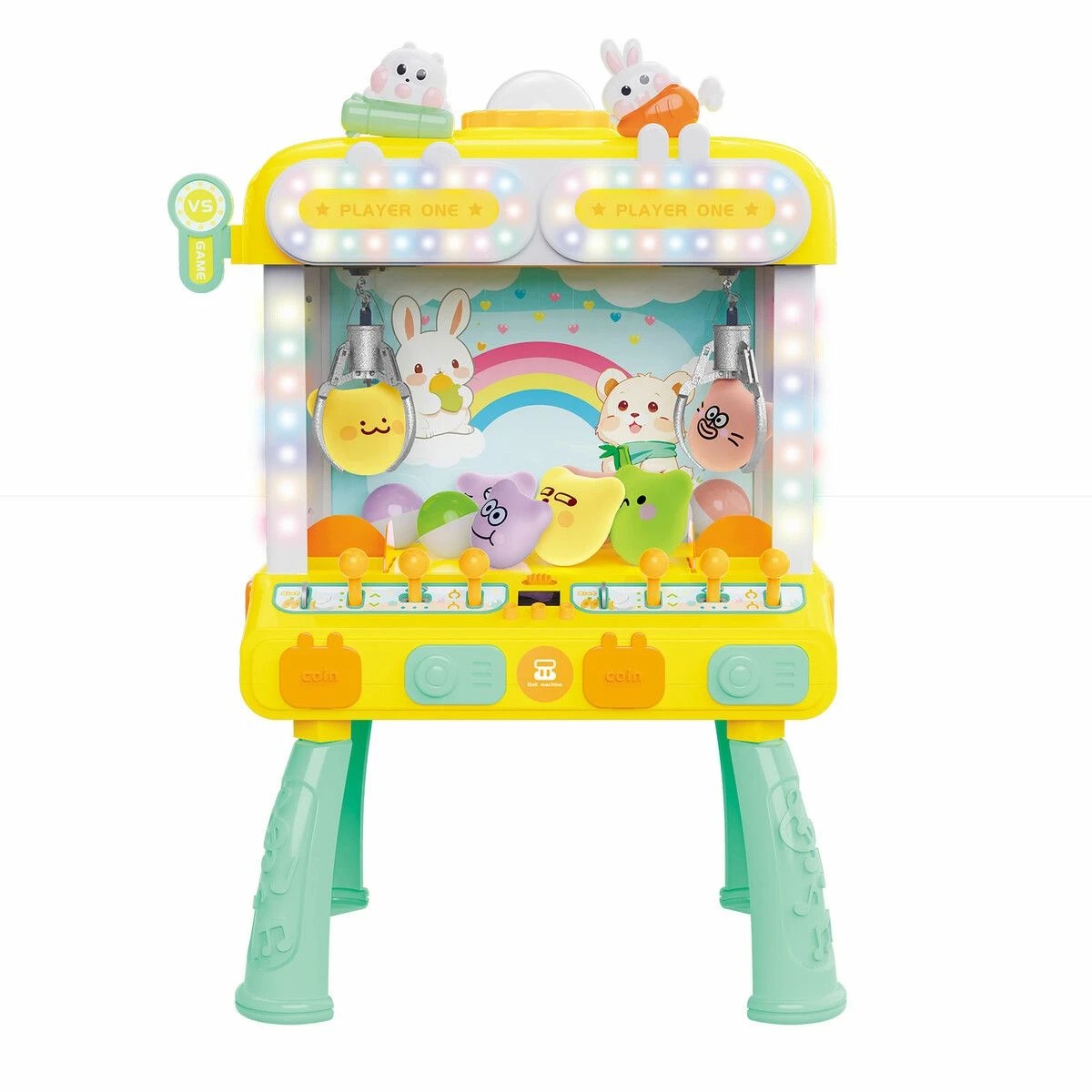 1 AUSWAY 2 Person Mini Claw Machine Miniature Toy Crane Grabber, 1 of 6