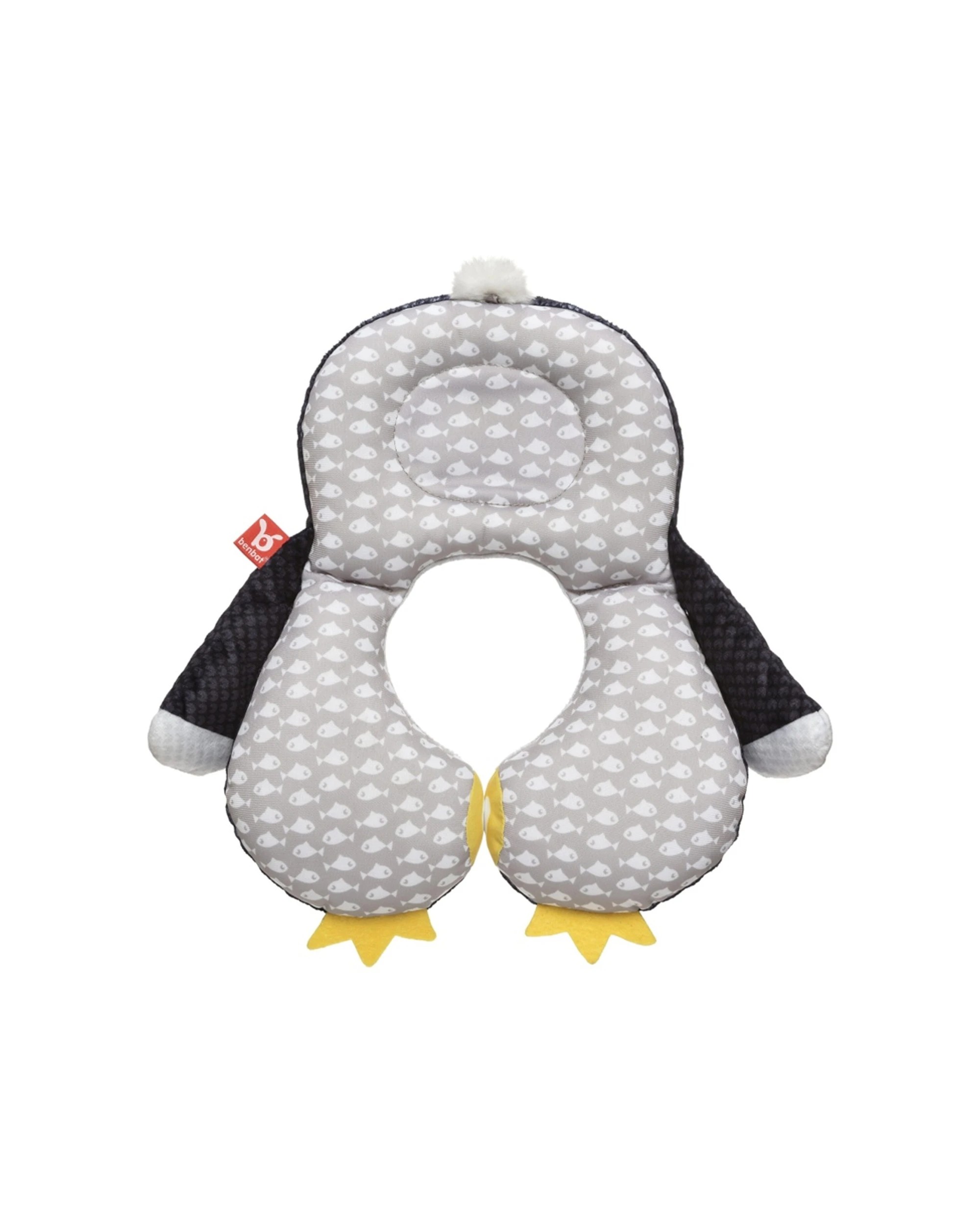 3 BenBat Travel Toy Neck Pillow For Toddler Kids Car Accessory Mark Penguin, 3 of 3