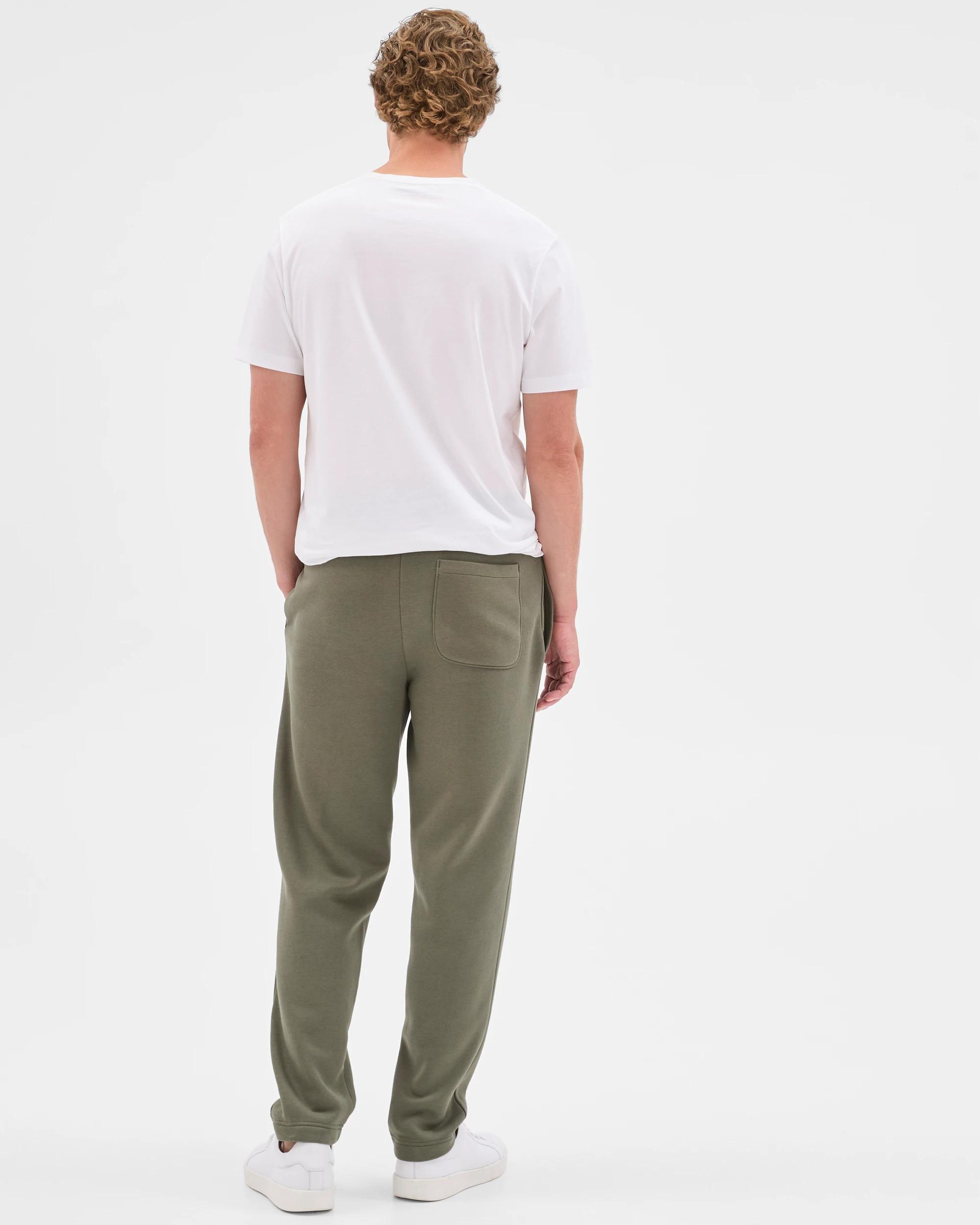 4 Target Man Australian Cotton Blend Uncuffed Trackpants KHAKI, 4 of 6