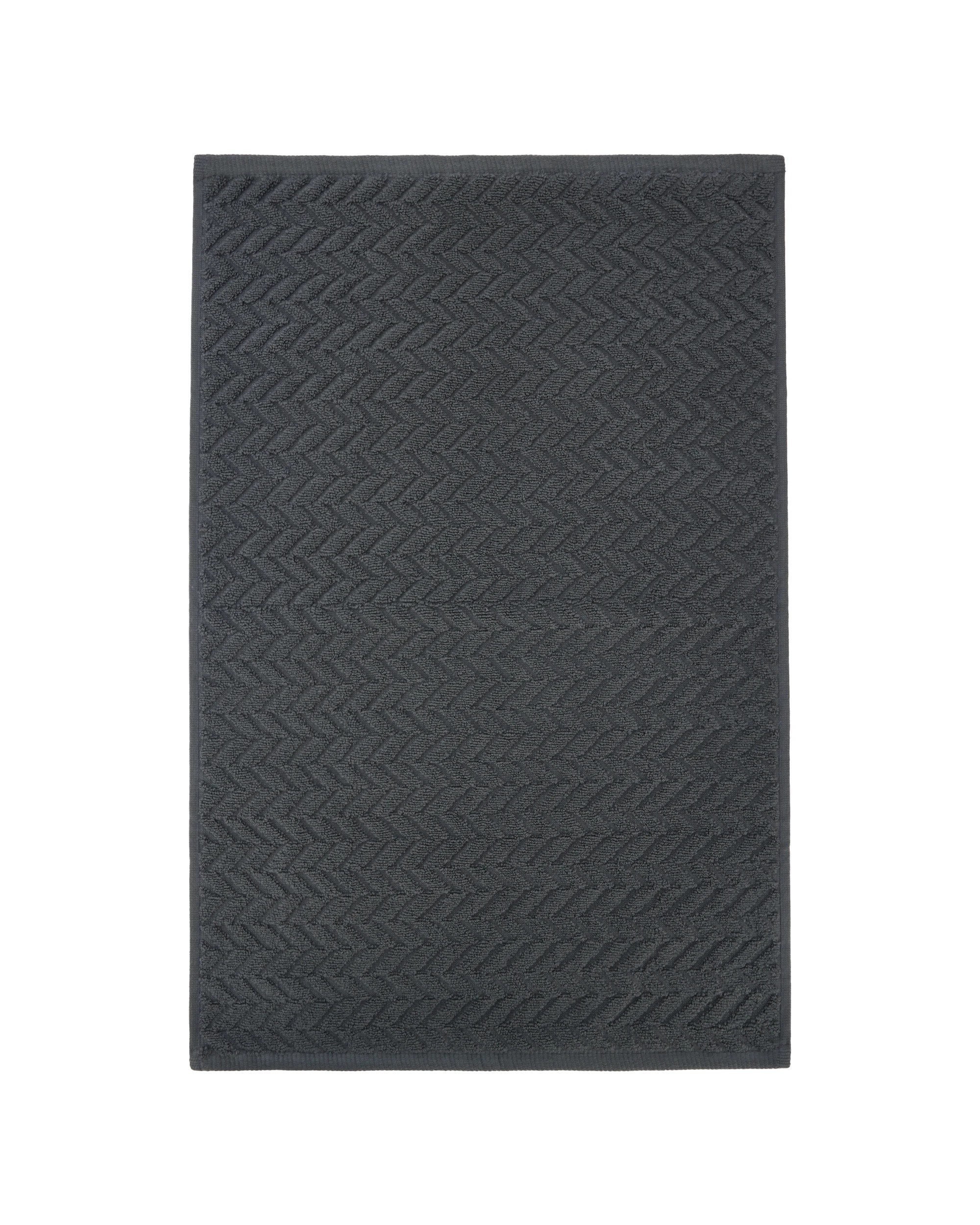 3 Chevron Cotton Hand Towel - Grey, 3 of 6