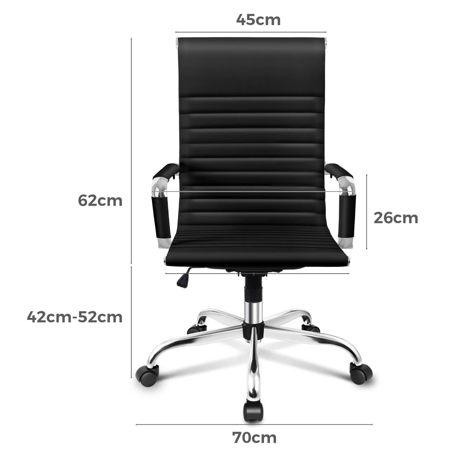 3 Alfordson Office Chair Ergonomic Executive Computer Seat Gaming High Back - Black, 3 of 10
