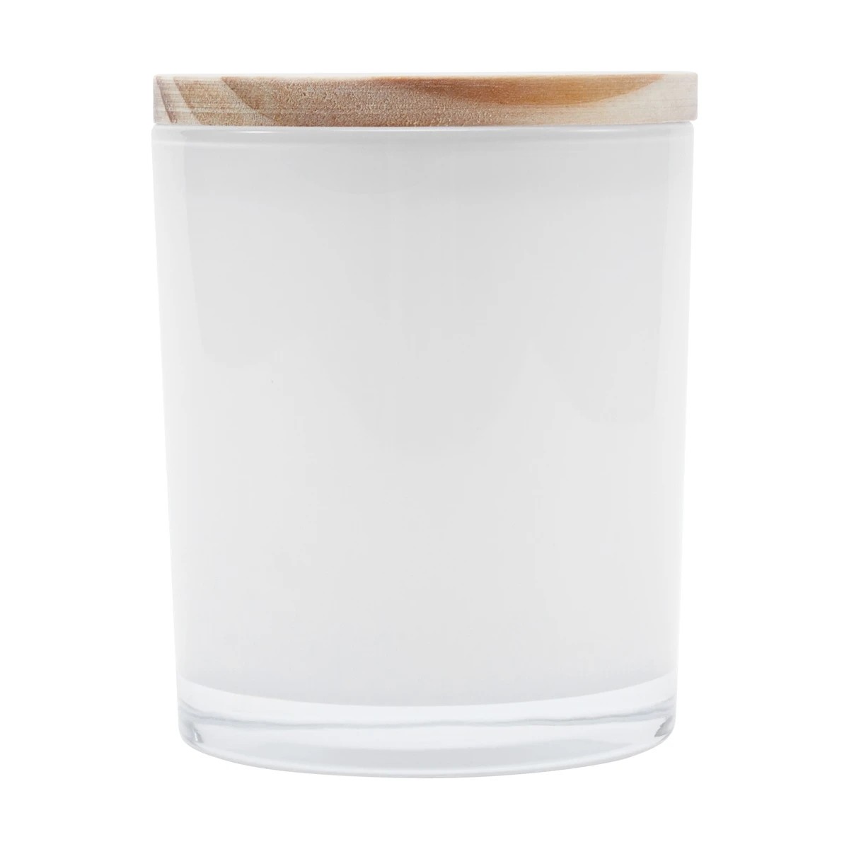 1 Glass Candle Jar - White, 1 of 6