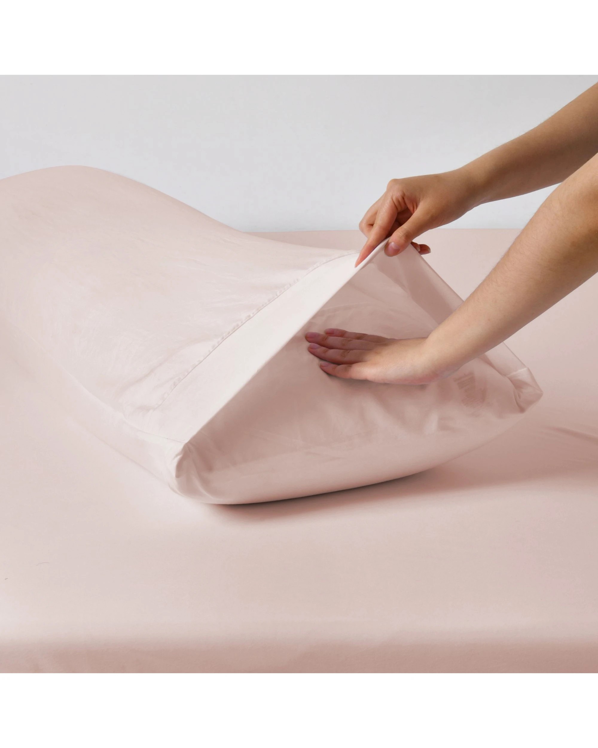 4 Dreamaker Superfine Washed Microfibre Body Pillowcase Twin Pack - Blush Pink, 4 of 5