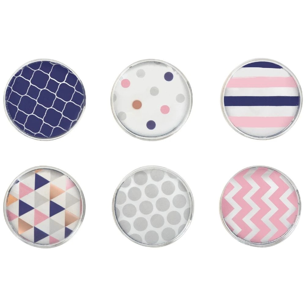 1 Otto Glass Magnets Assorted 6 Pack, 1 of 2