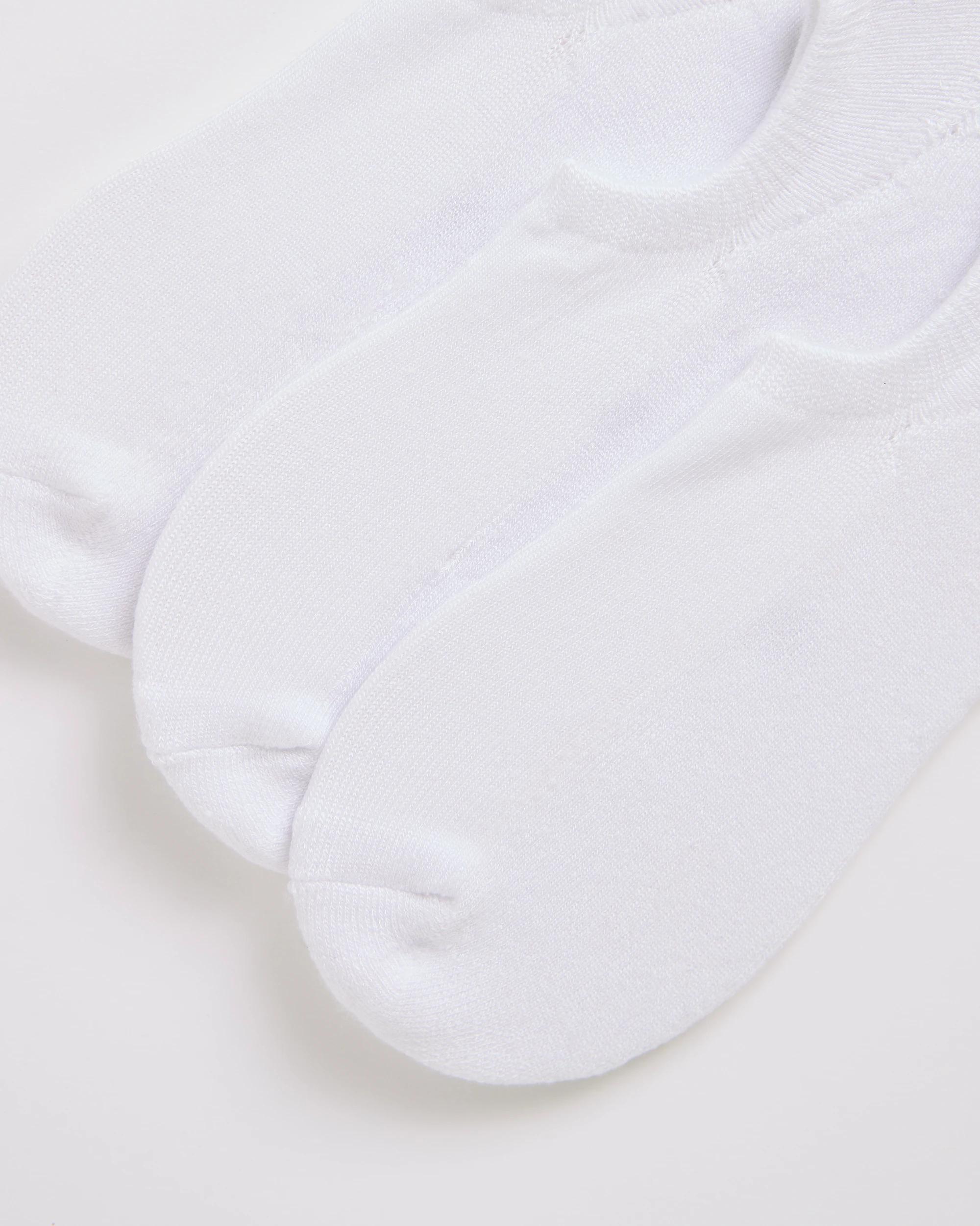 3 Target Bamboo 3 Pack No Show Socks WHITE, 3 of 3