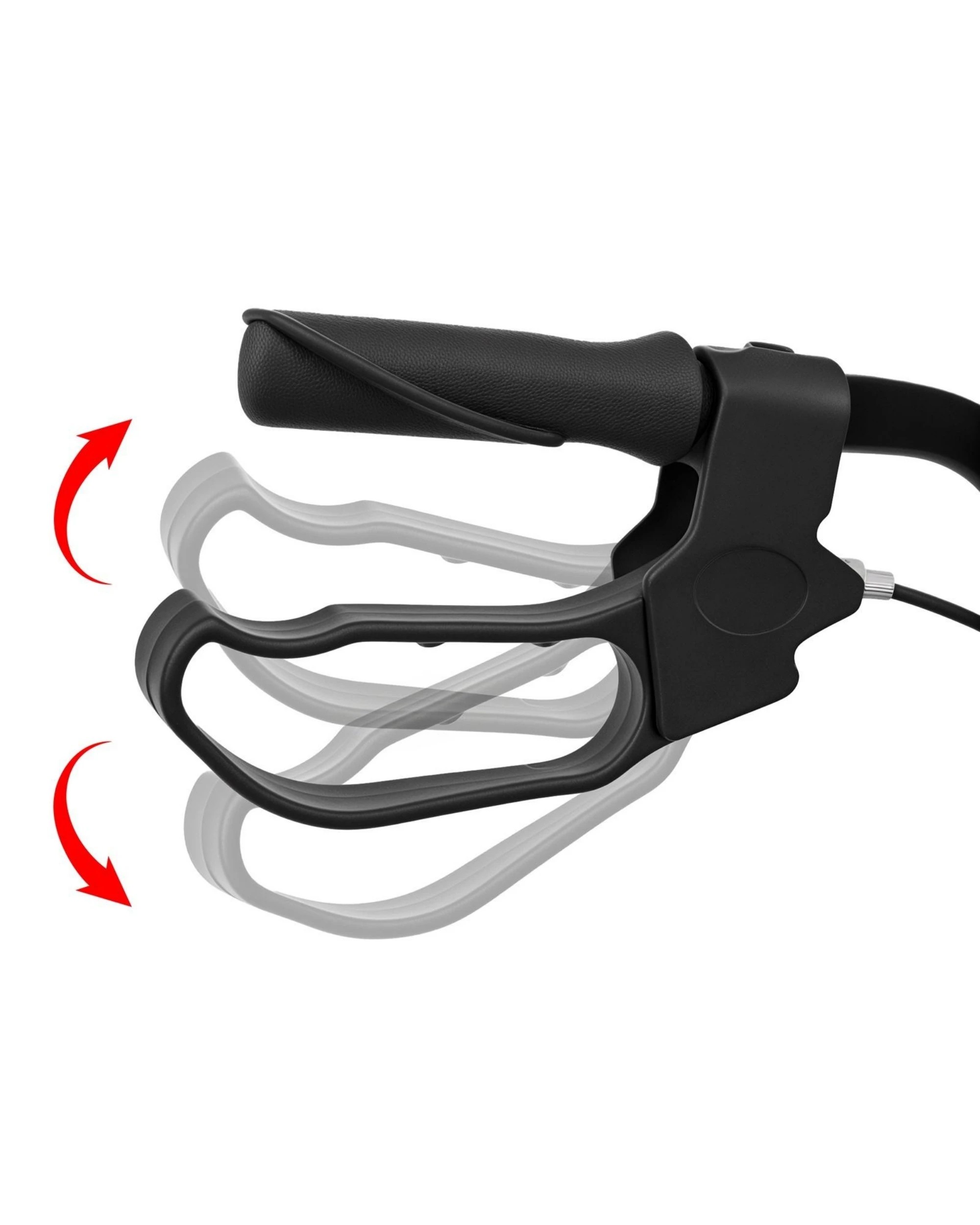 6 Advwin Lightweight Rollator Walker 4-Wheel Folding Mobility Aid -Black, 6 of 8