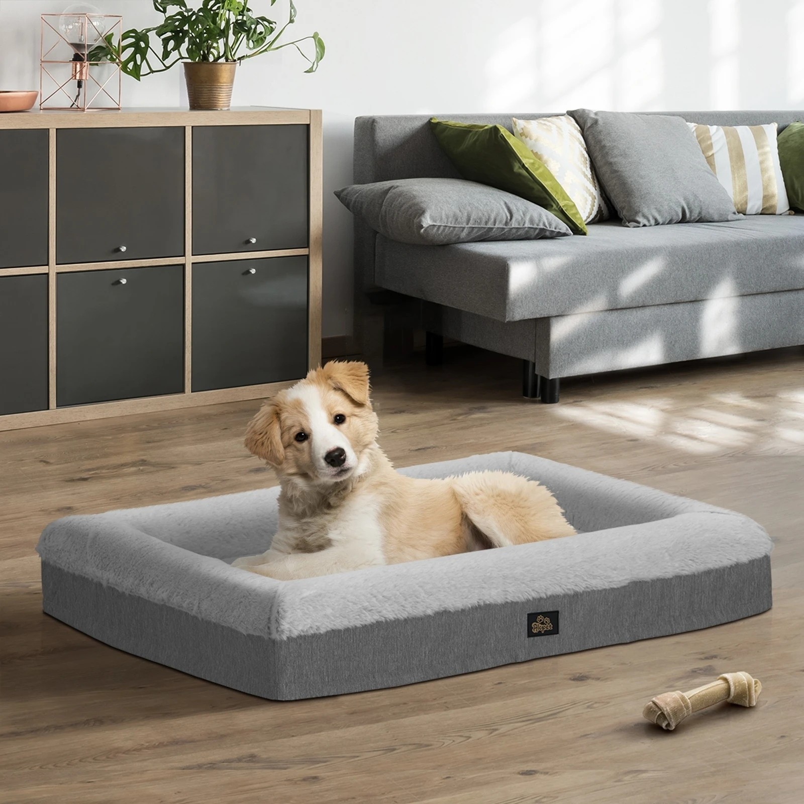 2 Alopet Orthopedic Dog Sofa Bed Pet Mat Calming Mattress Washable X Large
 - Grey, 2 of 7