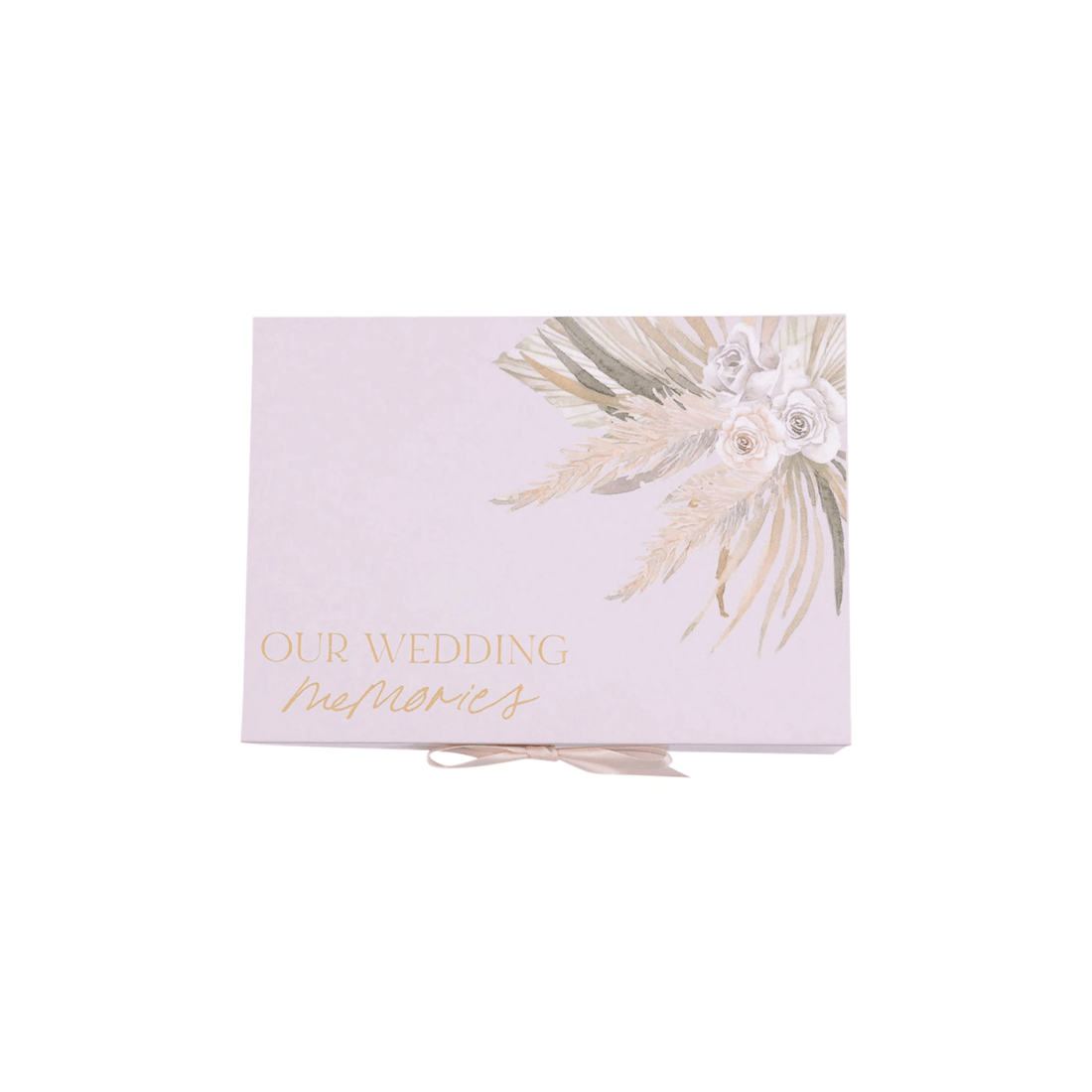 1 Splosh Floral Our Wedding Memories Couple Keepsake Box W/ Magnet Lid 25x18cm
 - Pink, 1 of 8