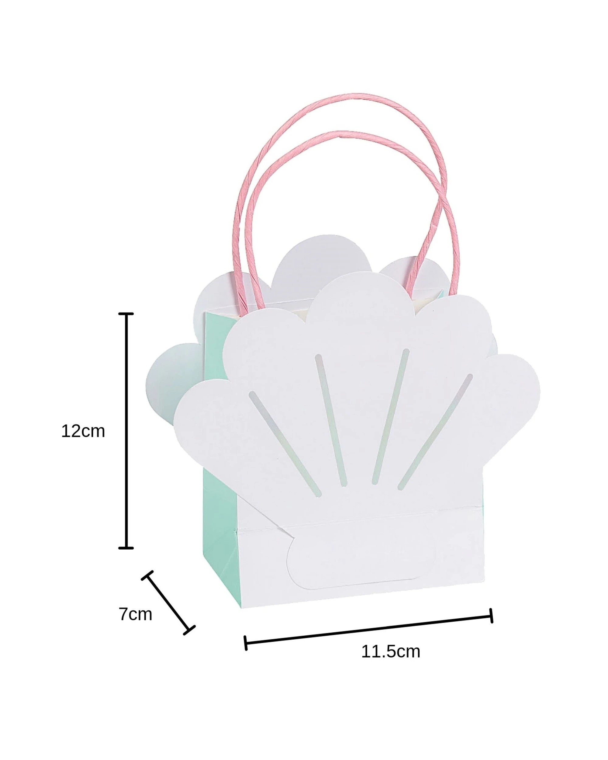 2 Partyrama Medium Shell Paper Gift Bags Pack of 12, 2 of 2