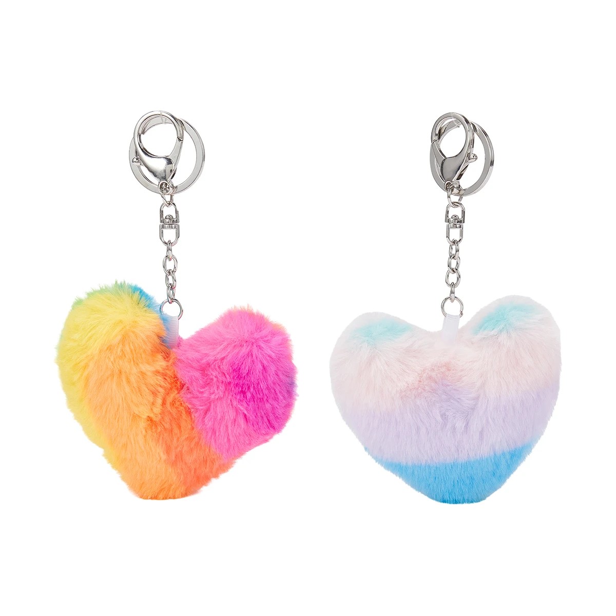 2 Fluffy Heart Keyring - Assorted, 2 of 6
