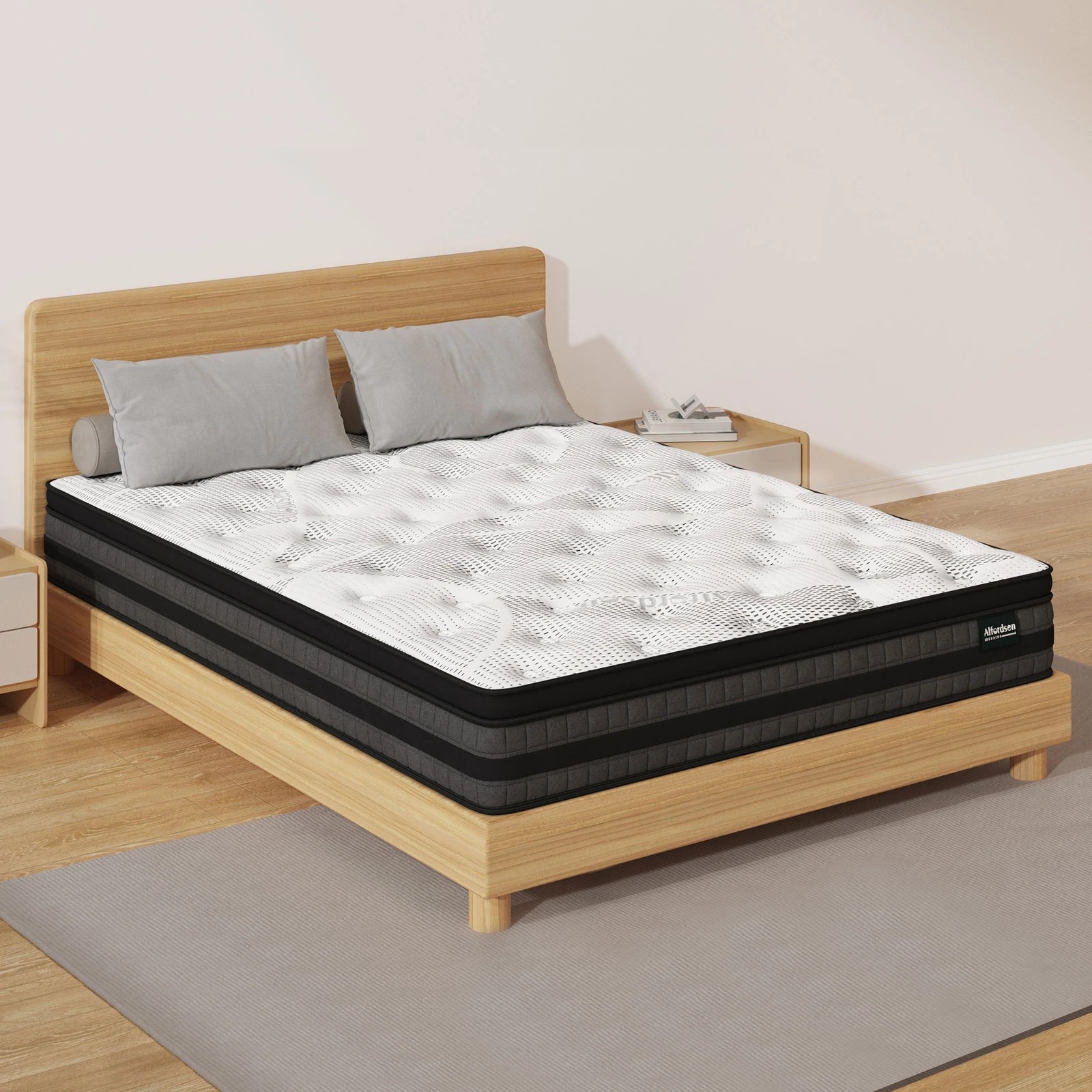 8 Alfordson Mattress Euro Top Bonnell Spring Medium Firm Memory Foam - Double Bed, 8 of 9