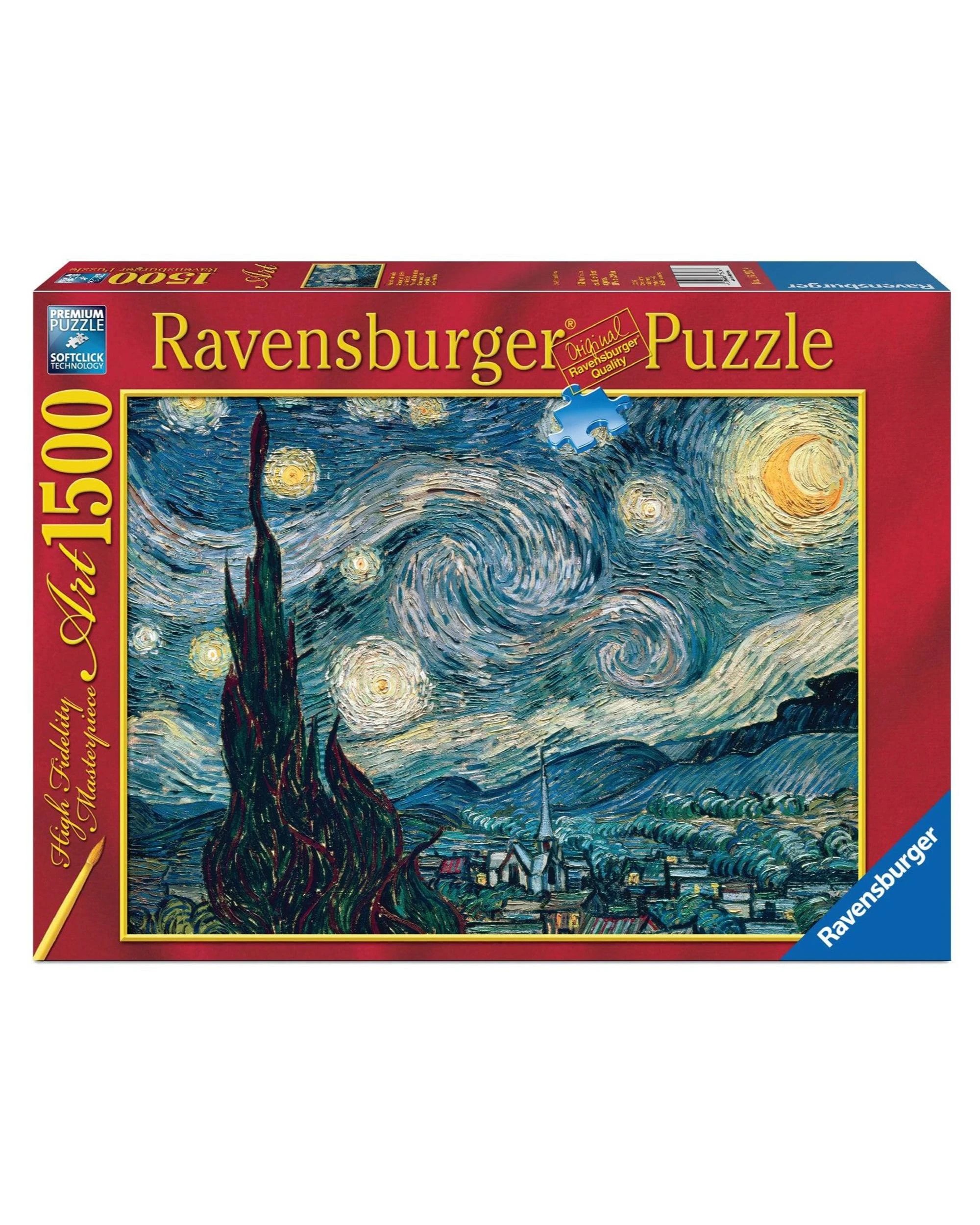 1 Ravensburger Van Gogh Starry Night 1500 Piece Jigsaw Puzzle, 1 of 1