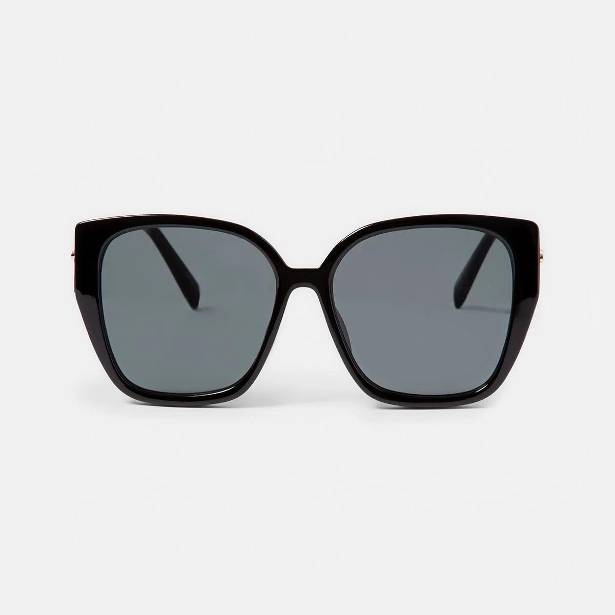 1 Classic Square Frame Sunglasses Smoke Blk, 1 of 6