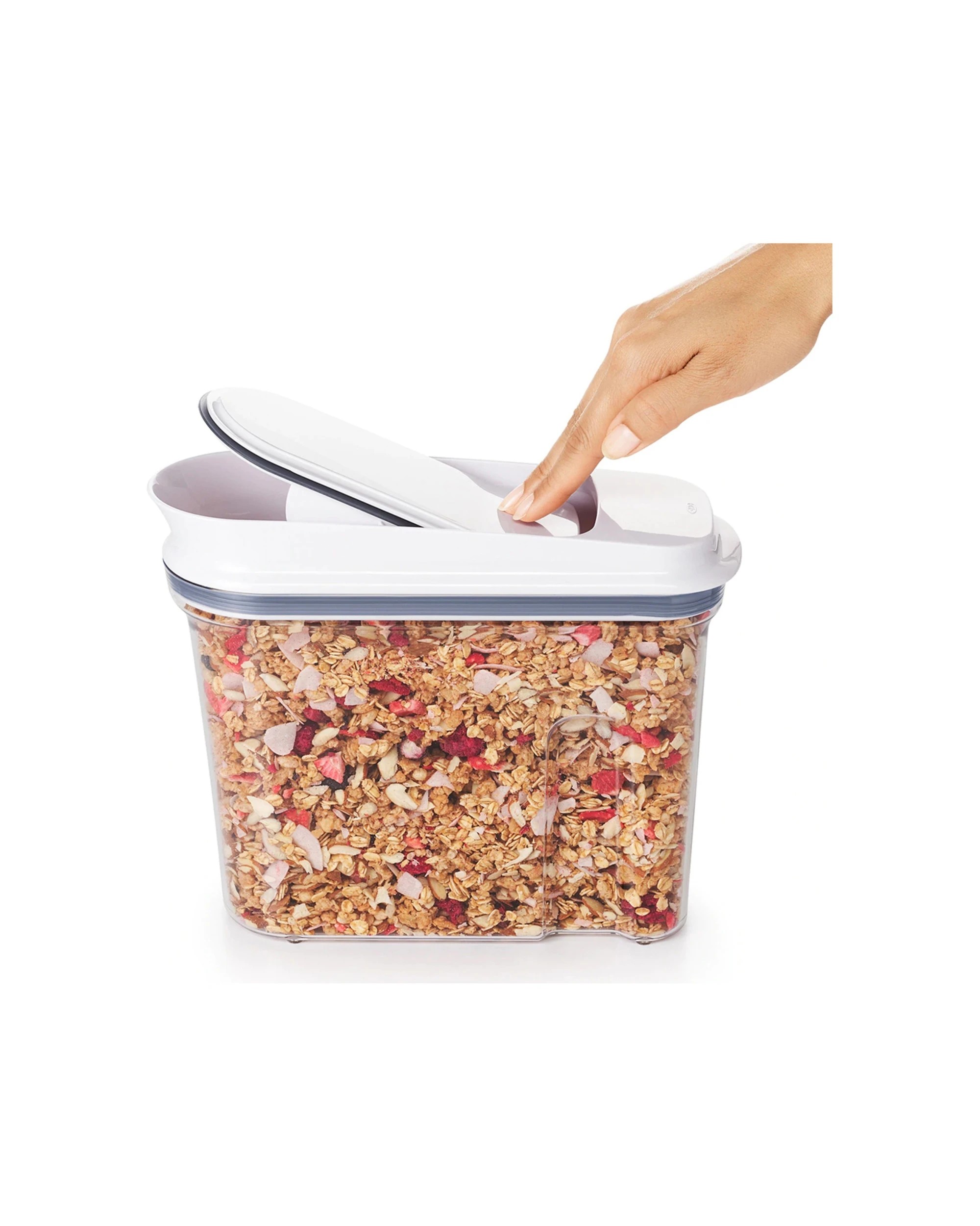 4 Oxo Good Grips Pop 2.3L Cereal Dispenser Airtight With Lid - Clear, 4 of 5