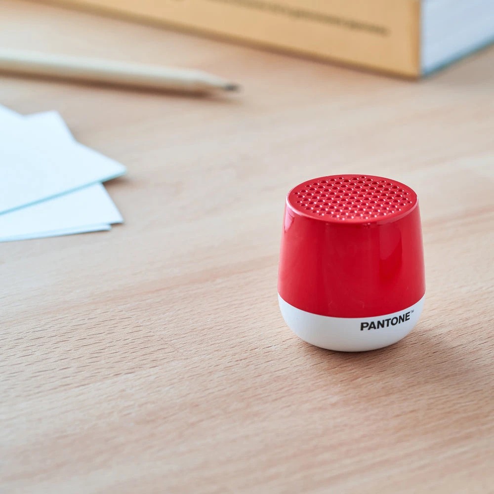 3 Lexon Mino+ Mini Bluetooth Speaker PANTONE - Red, 3 of 4