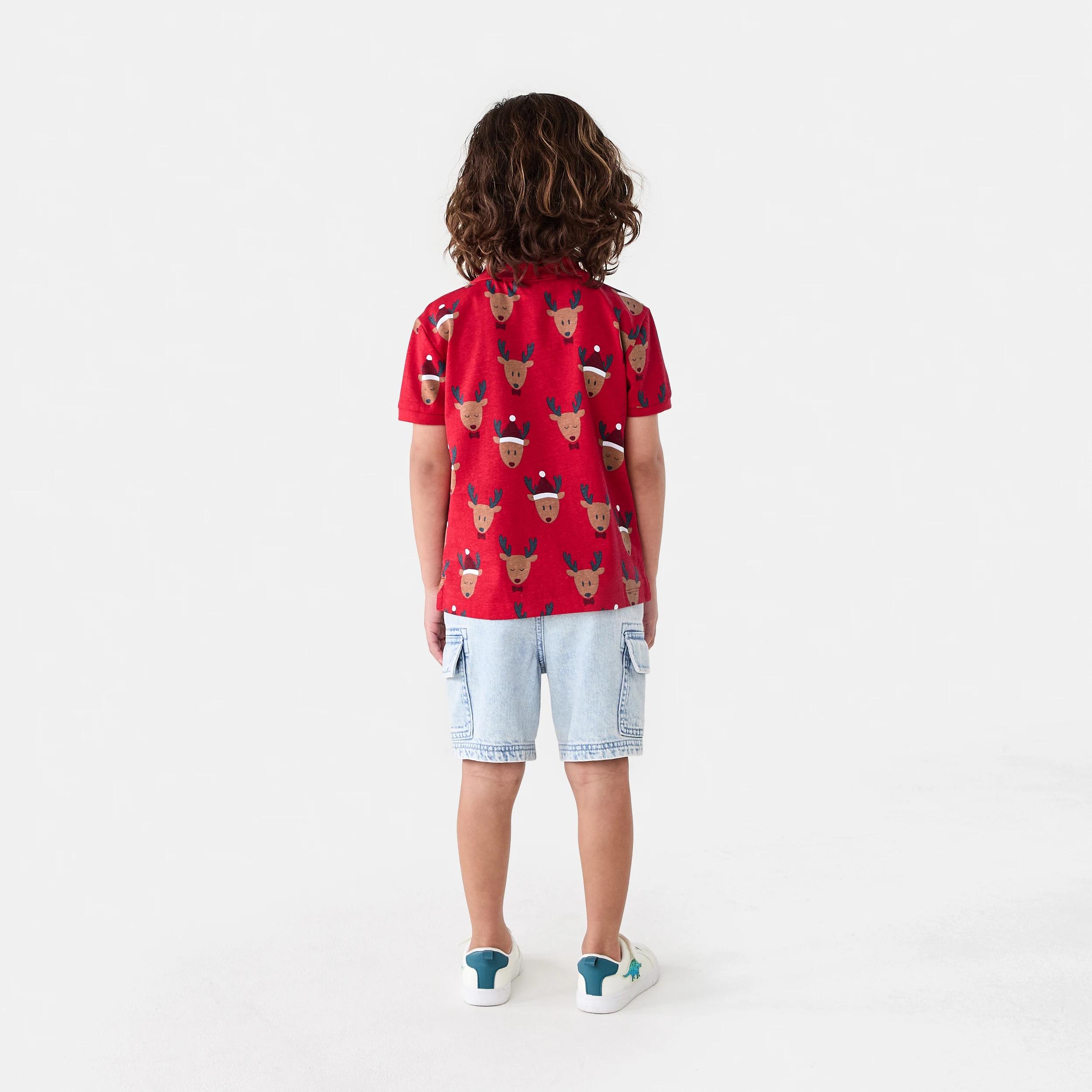 8 Christmas Polo T-shirt Red Xmas, 8 of 8