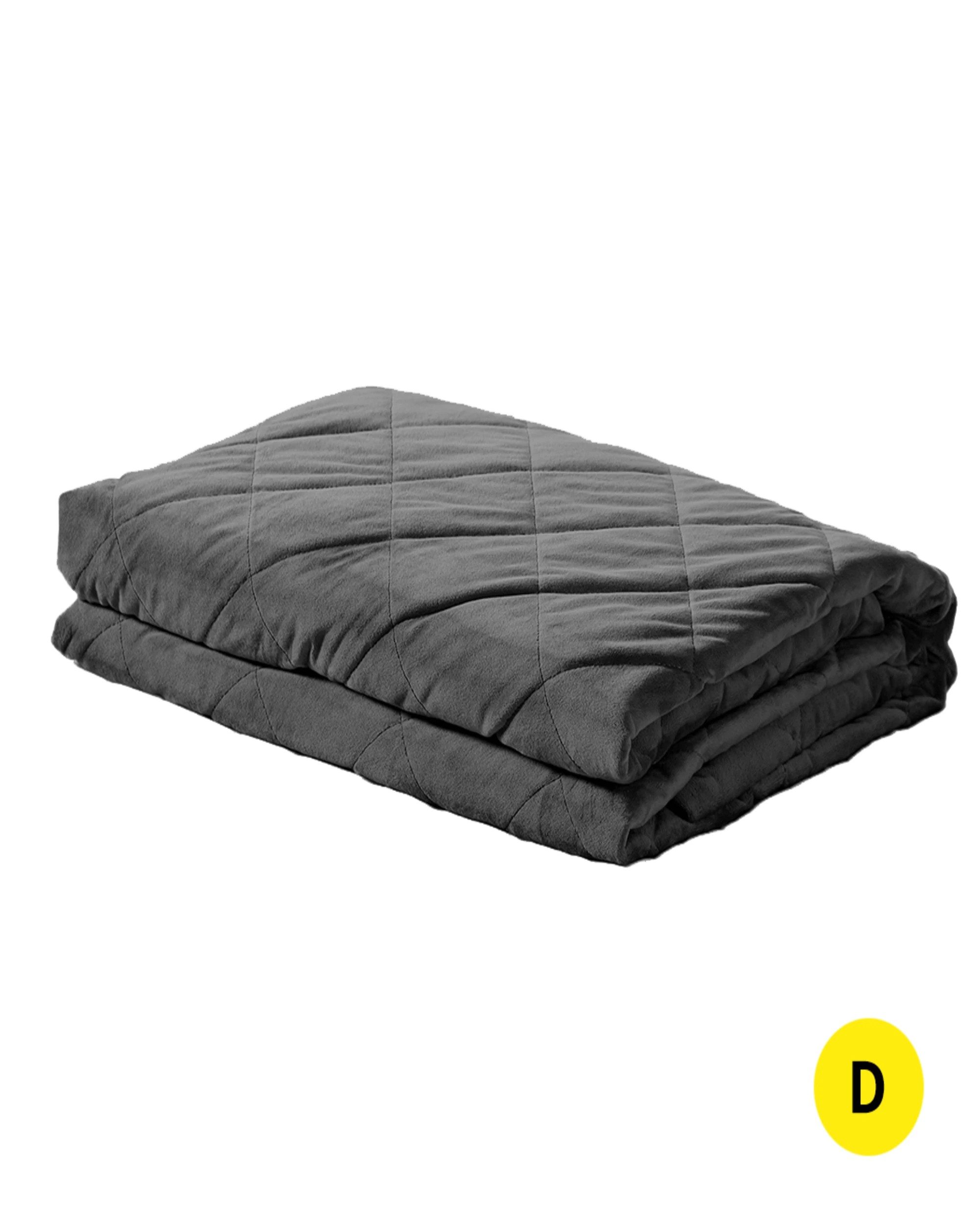 1 Dreamz 9kg Weighted Blanket - Grey, 1 of 6